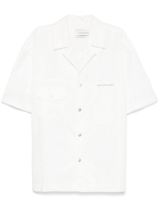 logo-embroidered shirt