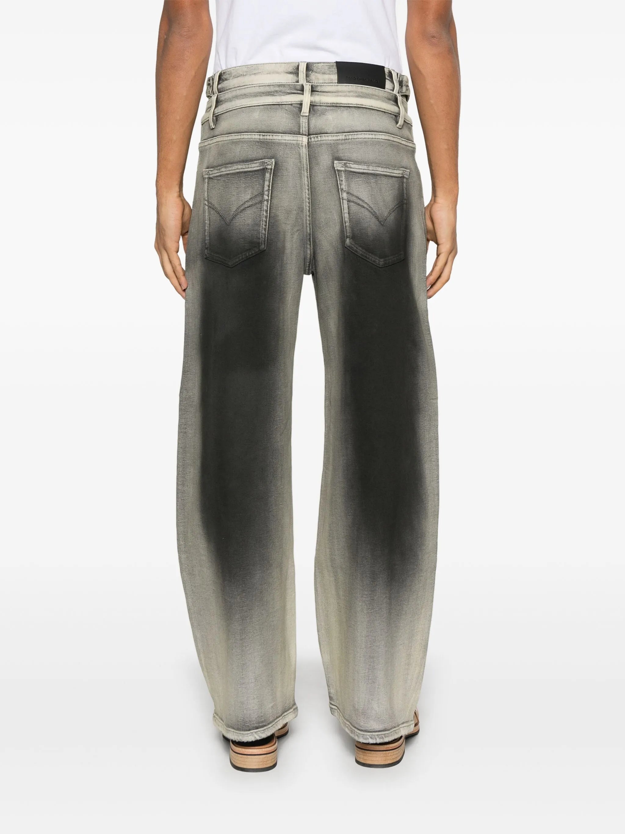 washed-effect jeans