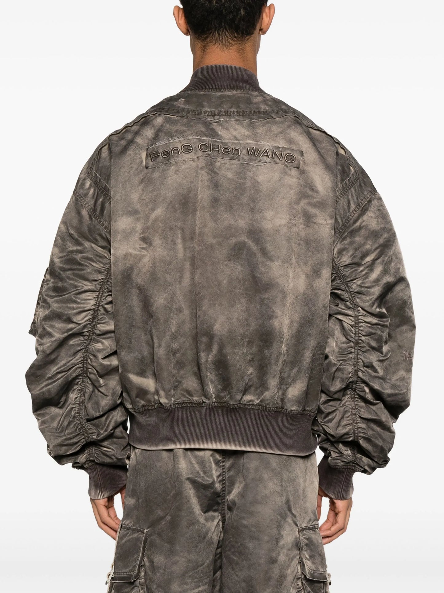 sandwash bomber jacket