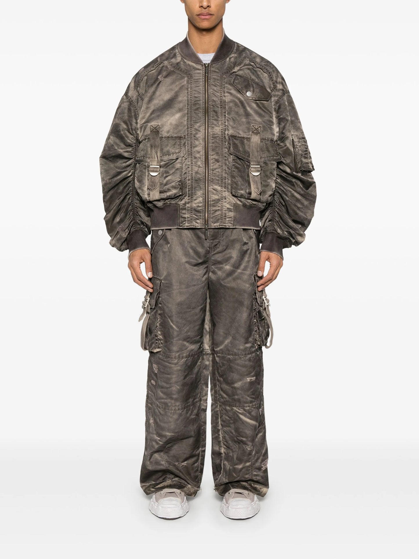 sandwash bomber jacket