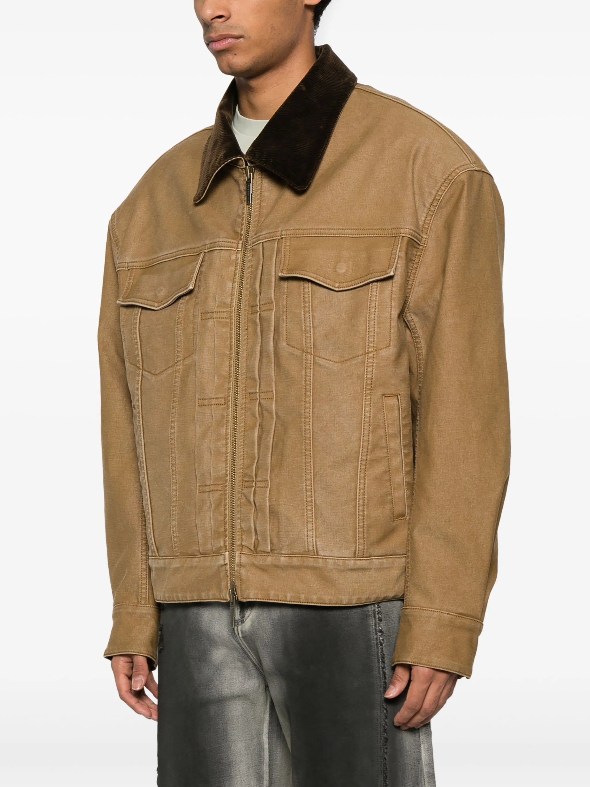 washed-canvas jacket