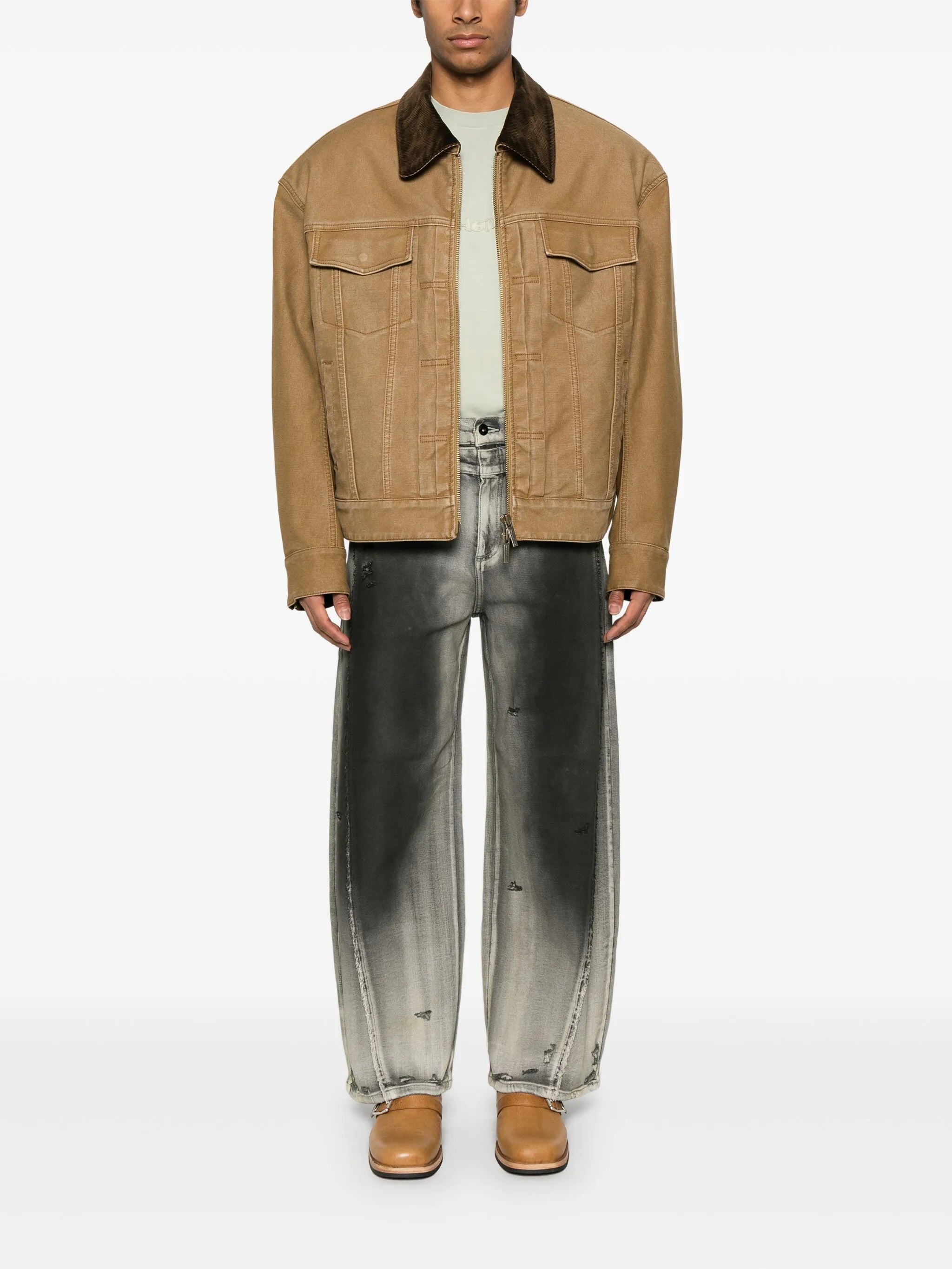 washed-canvas jacket