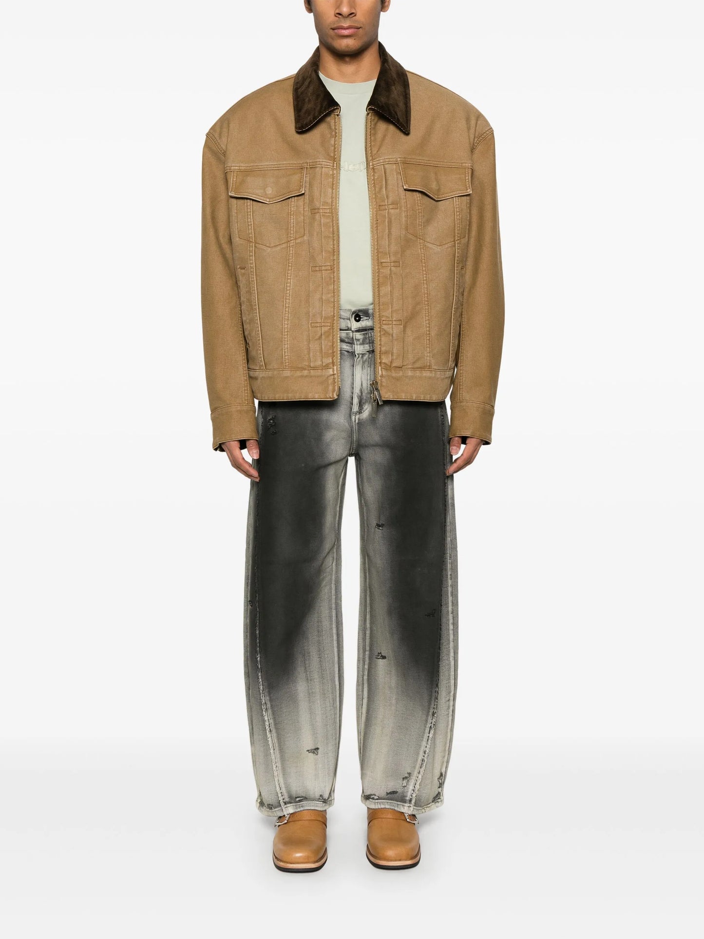 washed-canvas jacket