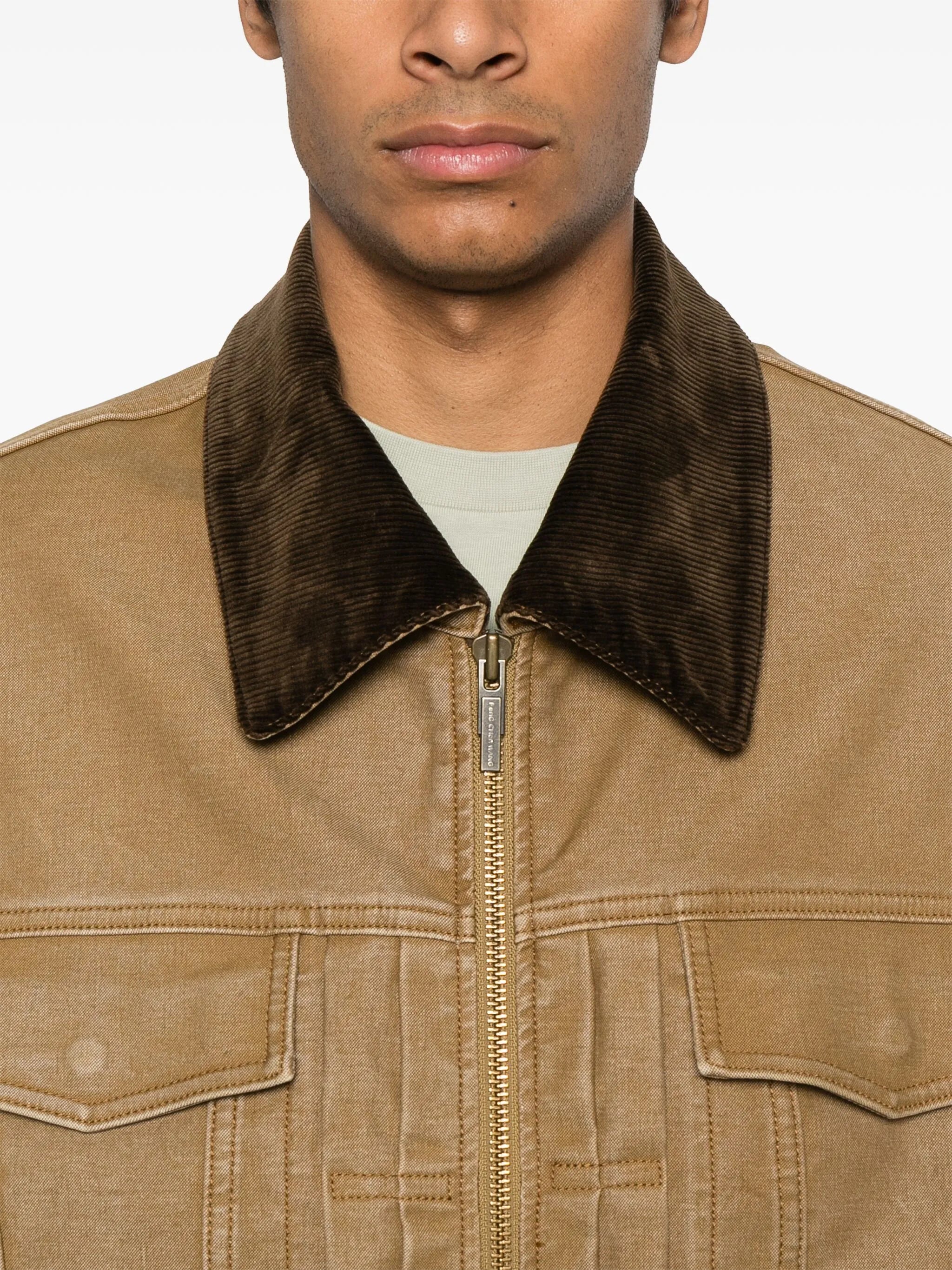 washed-canvas jacket