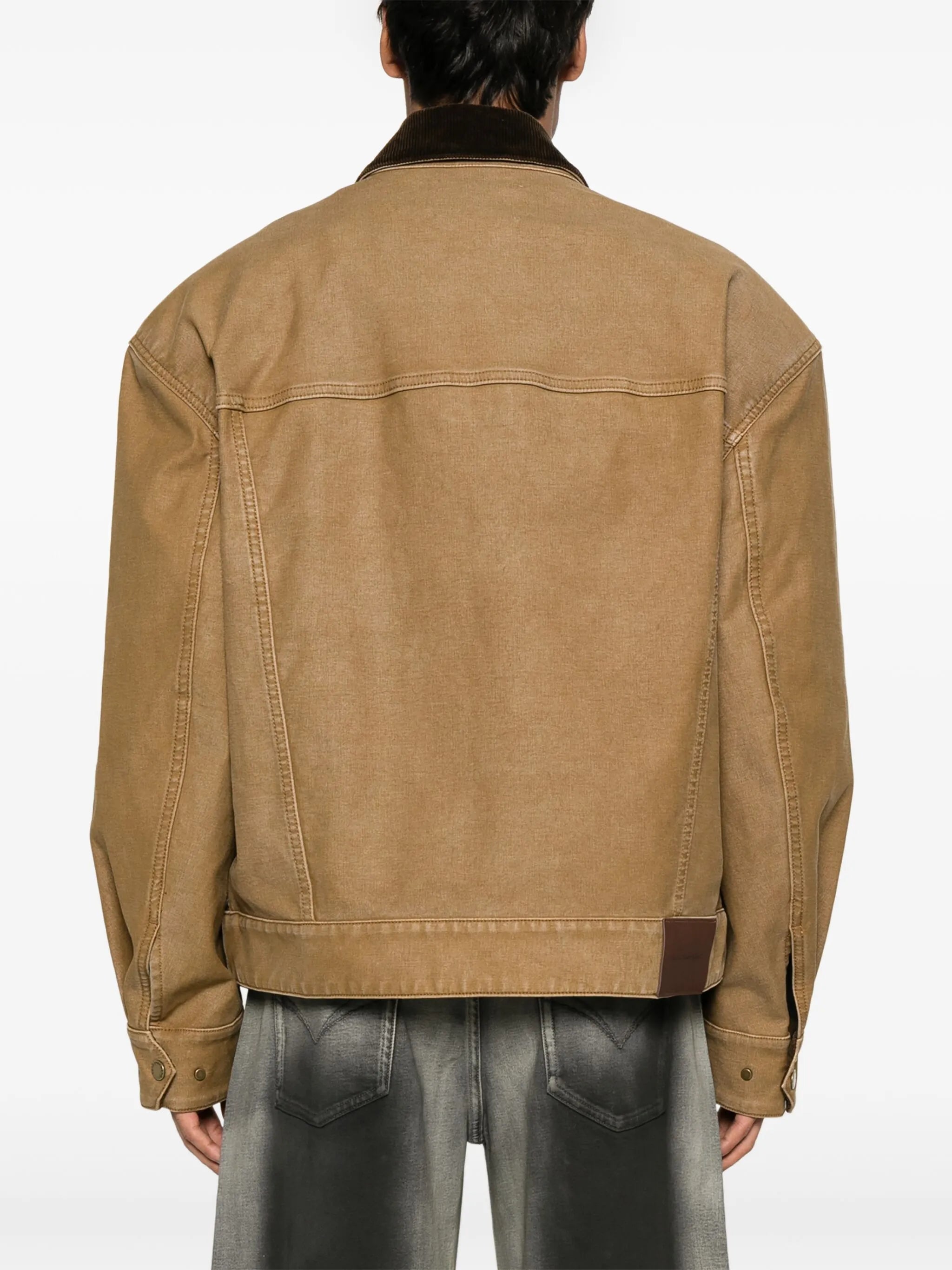 washed-canvas jacket
