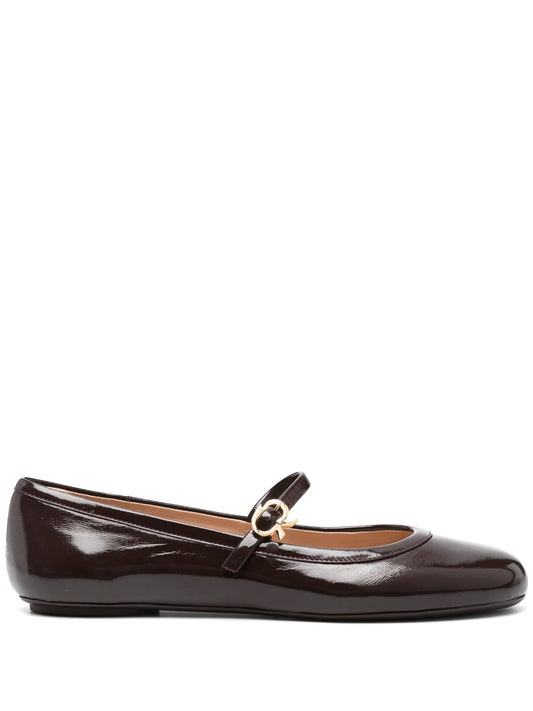 leather ballet flats
