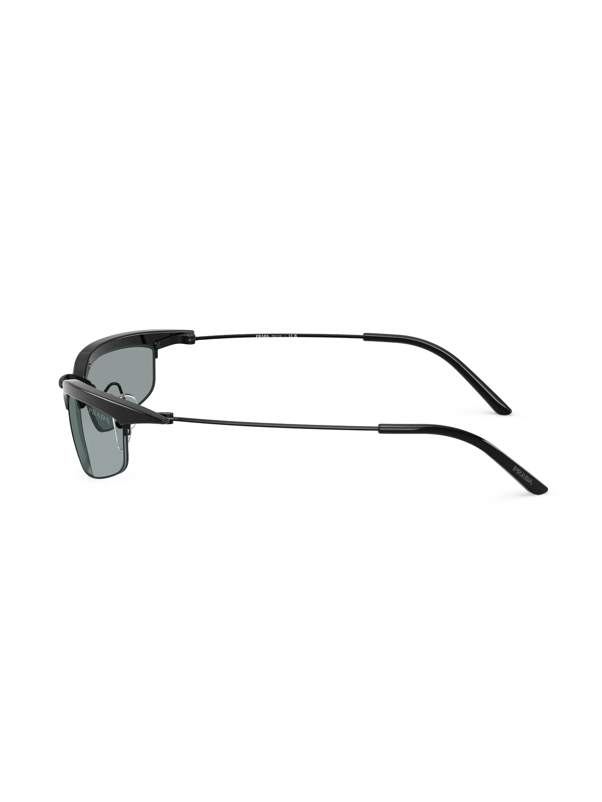 geometric-frame sunglasses