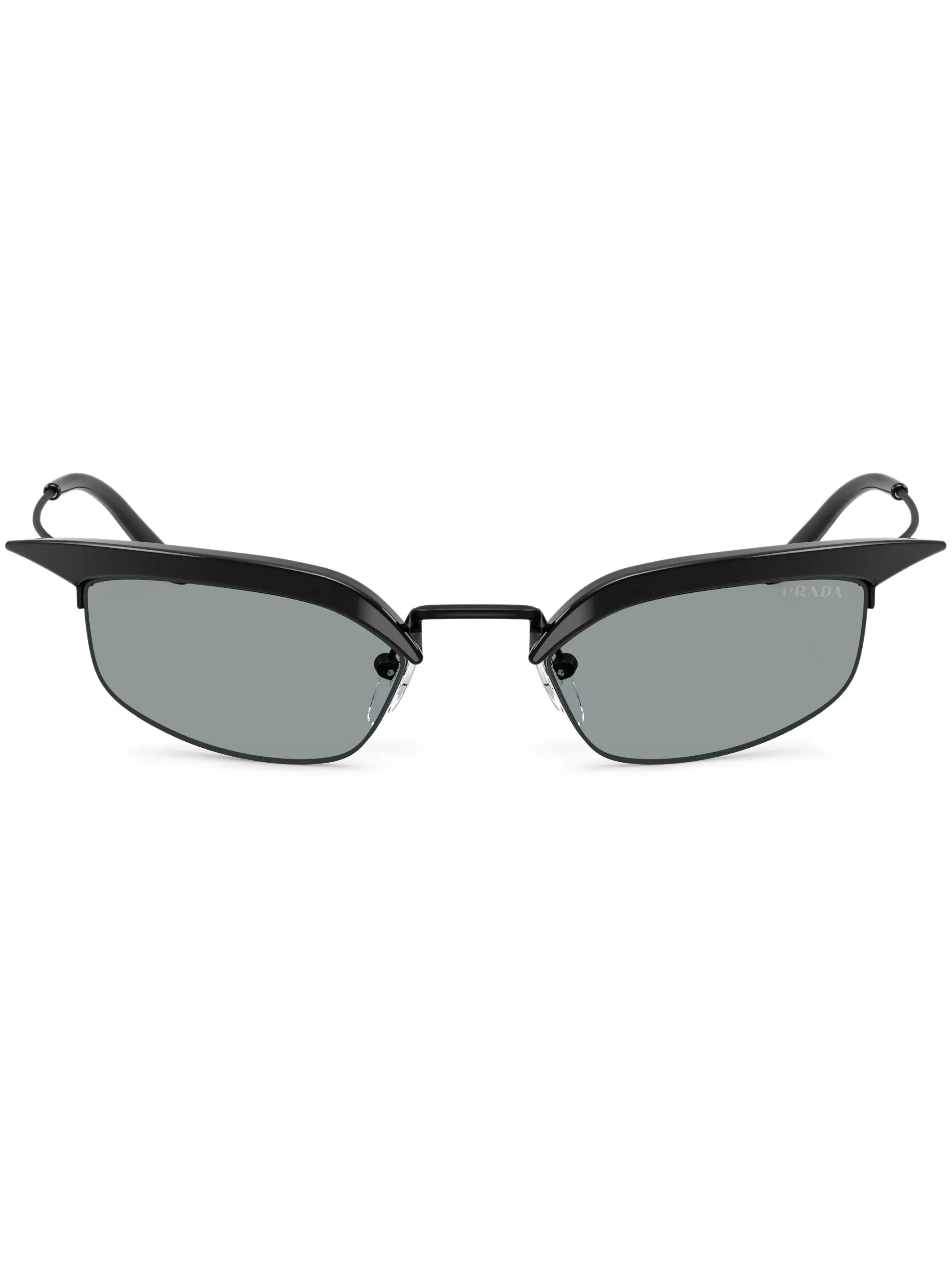 geometric-frame sunglasses