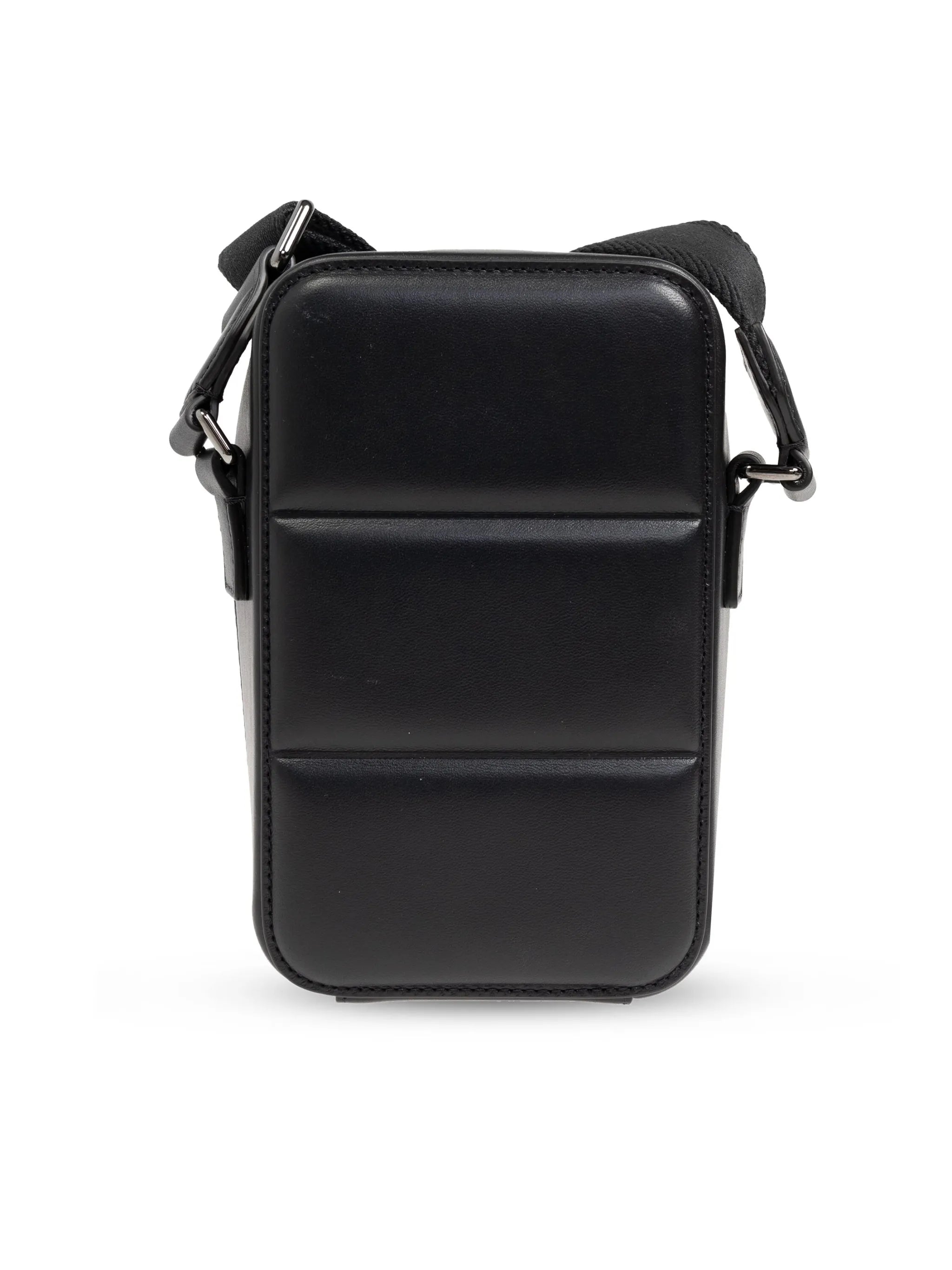 logo-embossed messenger bag