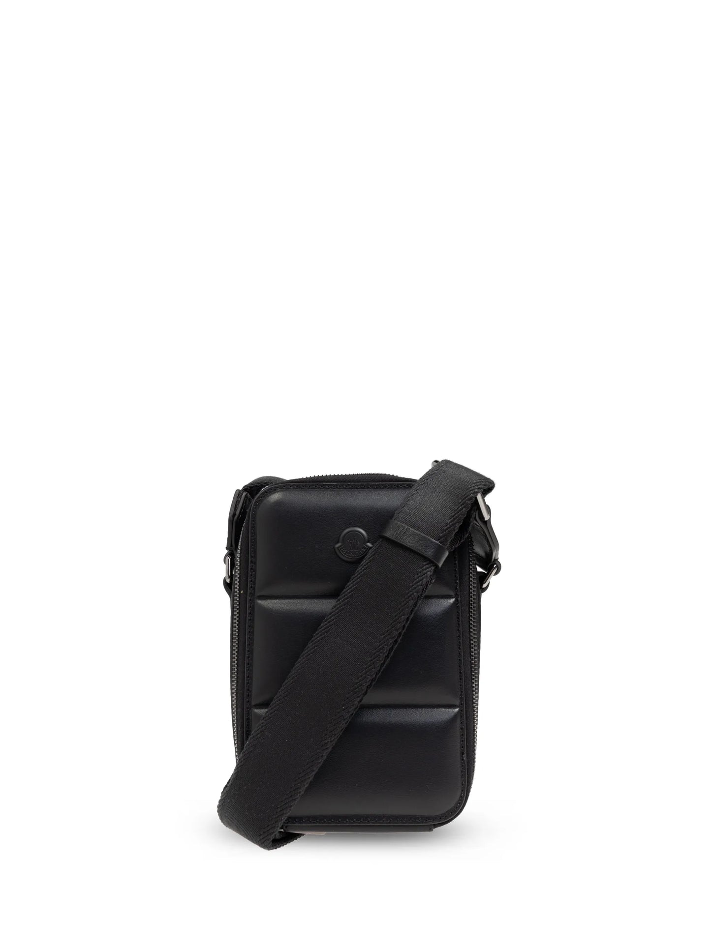 logo-embossed messenger bag