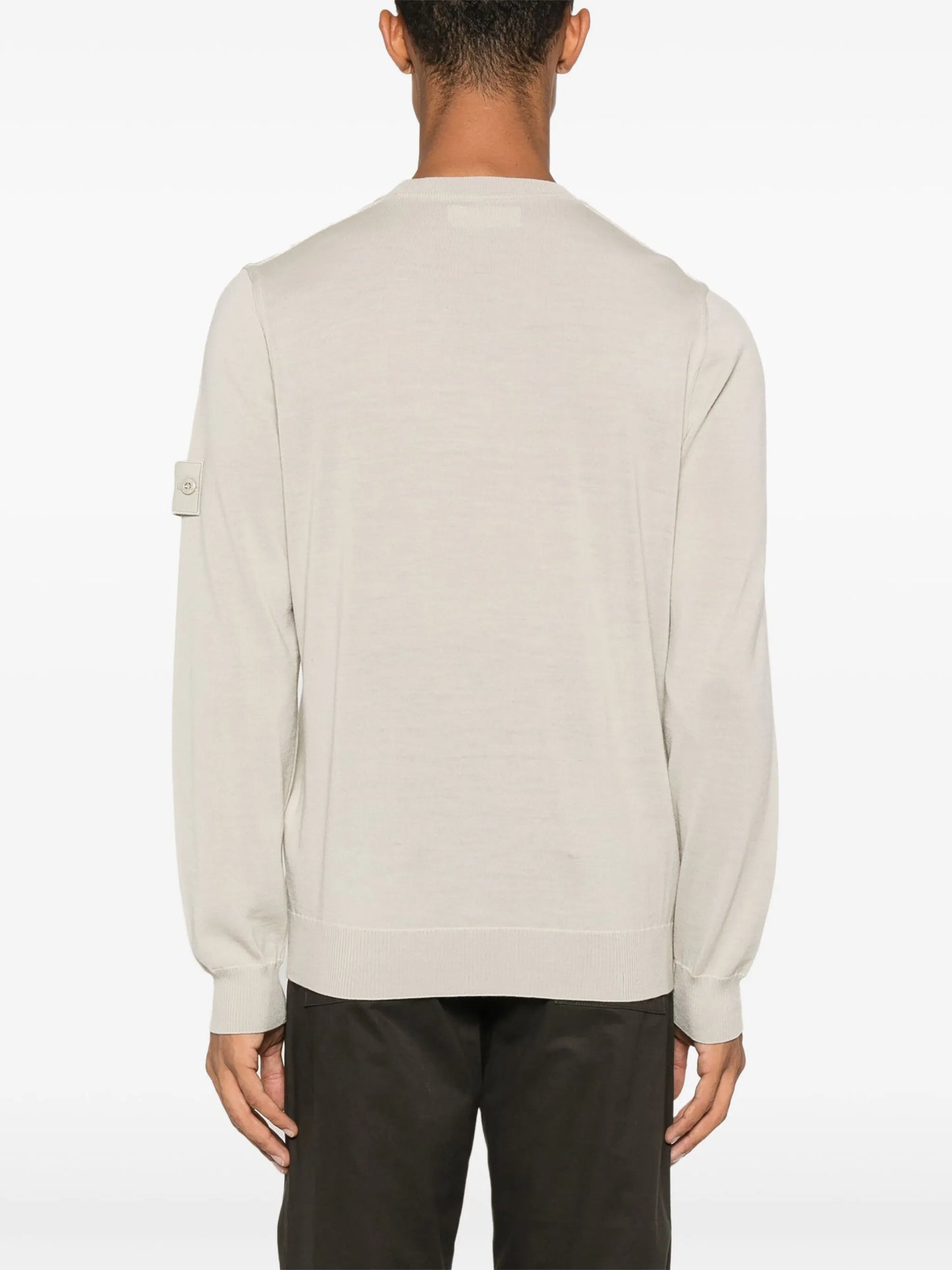 Compass-badge sweater