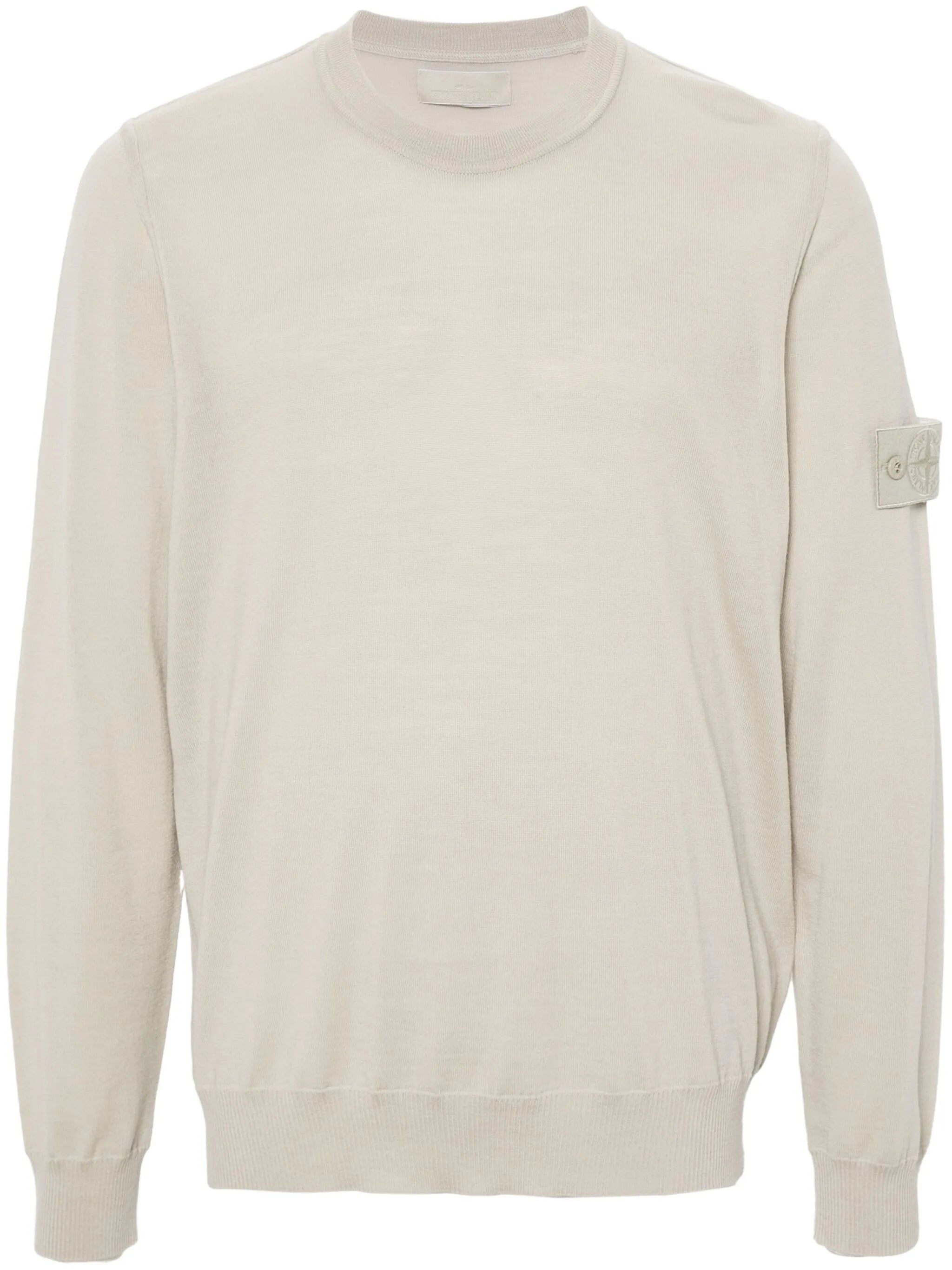 Compass-badge sweater