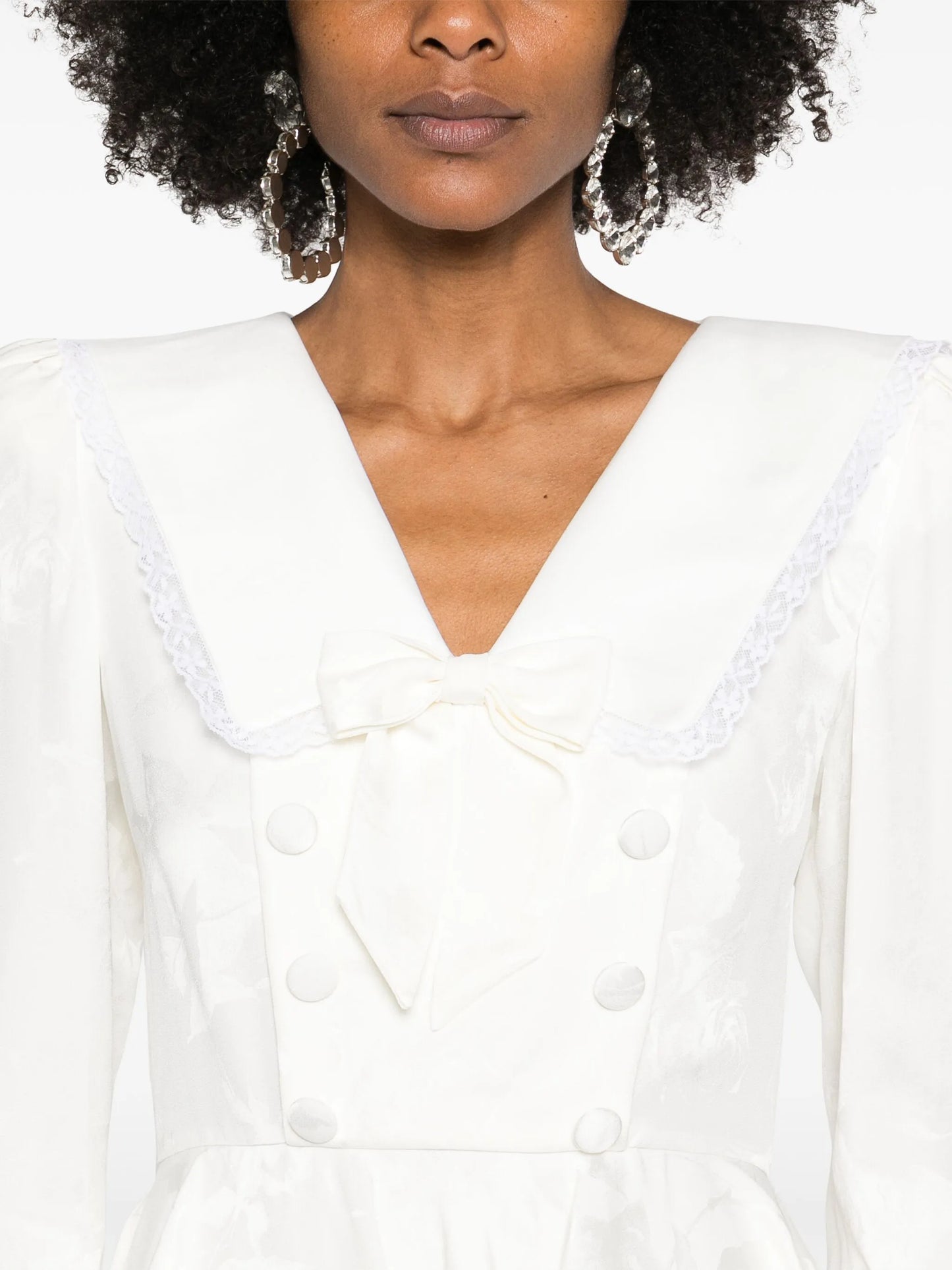 jacquard midi dress