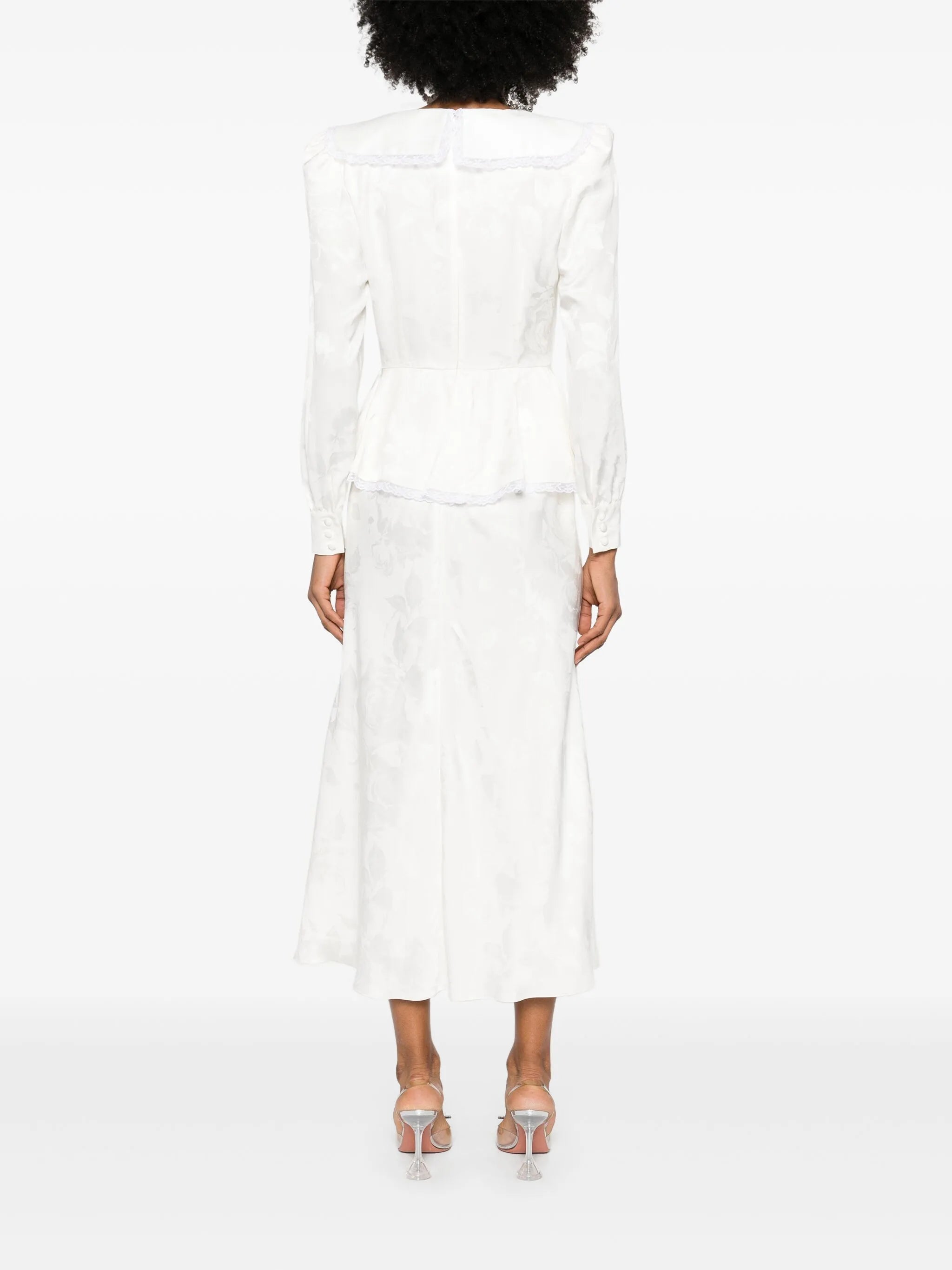 jacquard midi dress