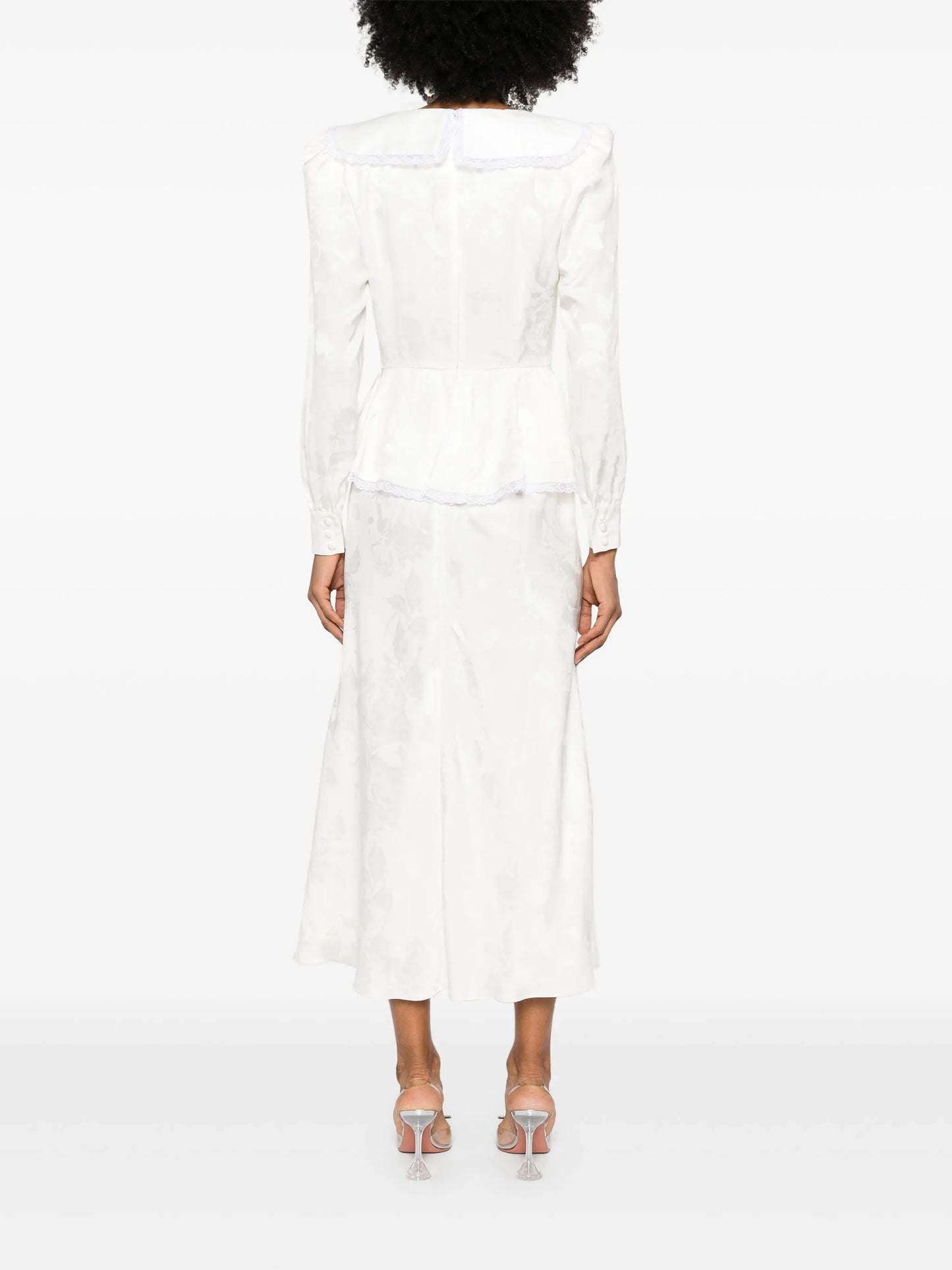 jacquard midi dress