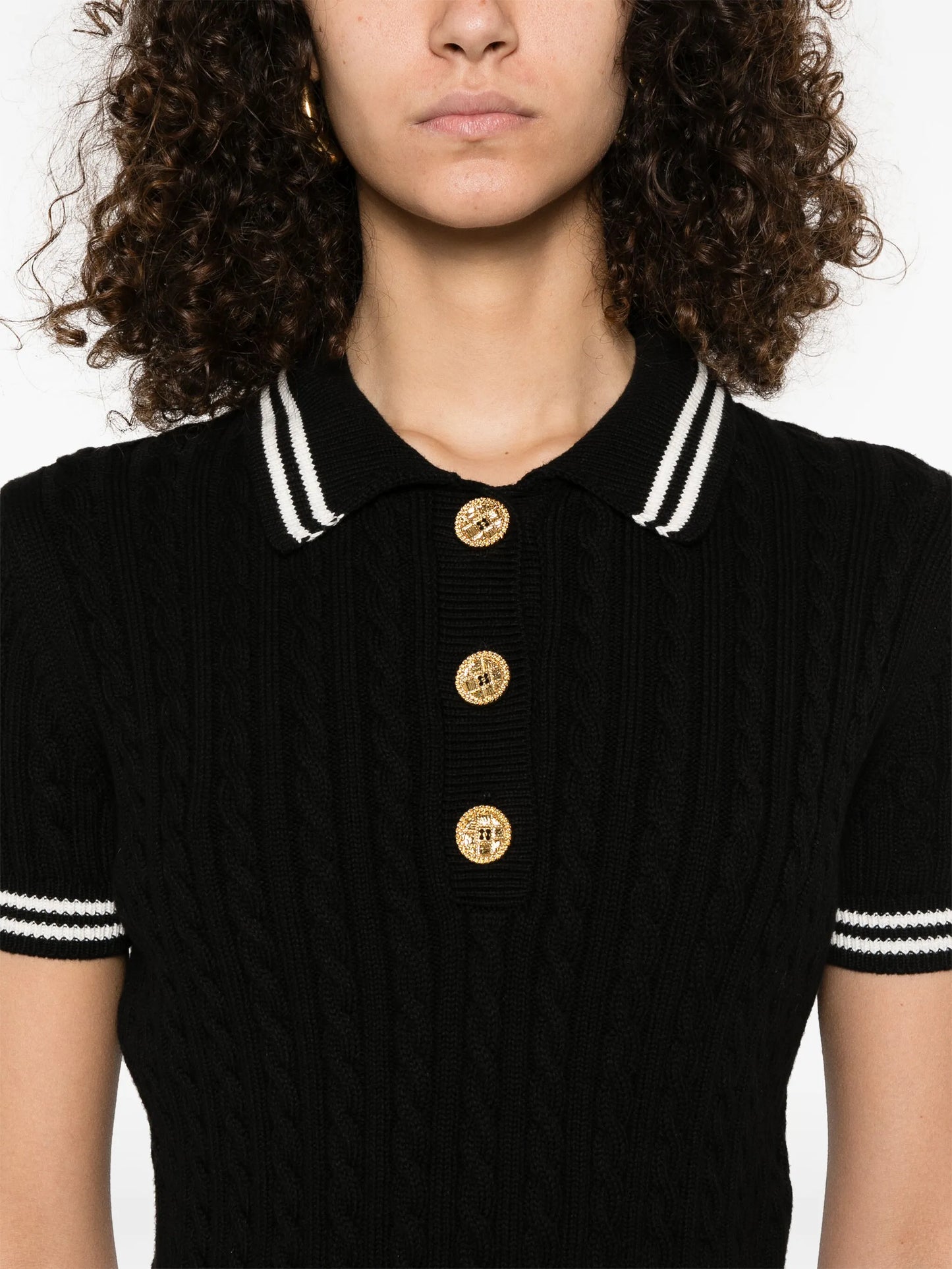 cotton polo top