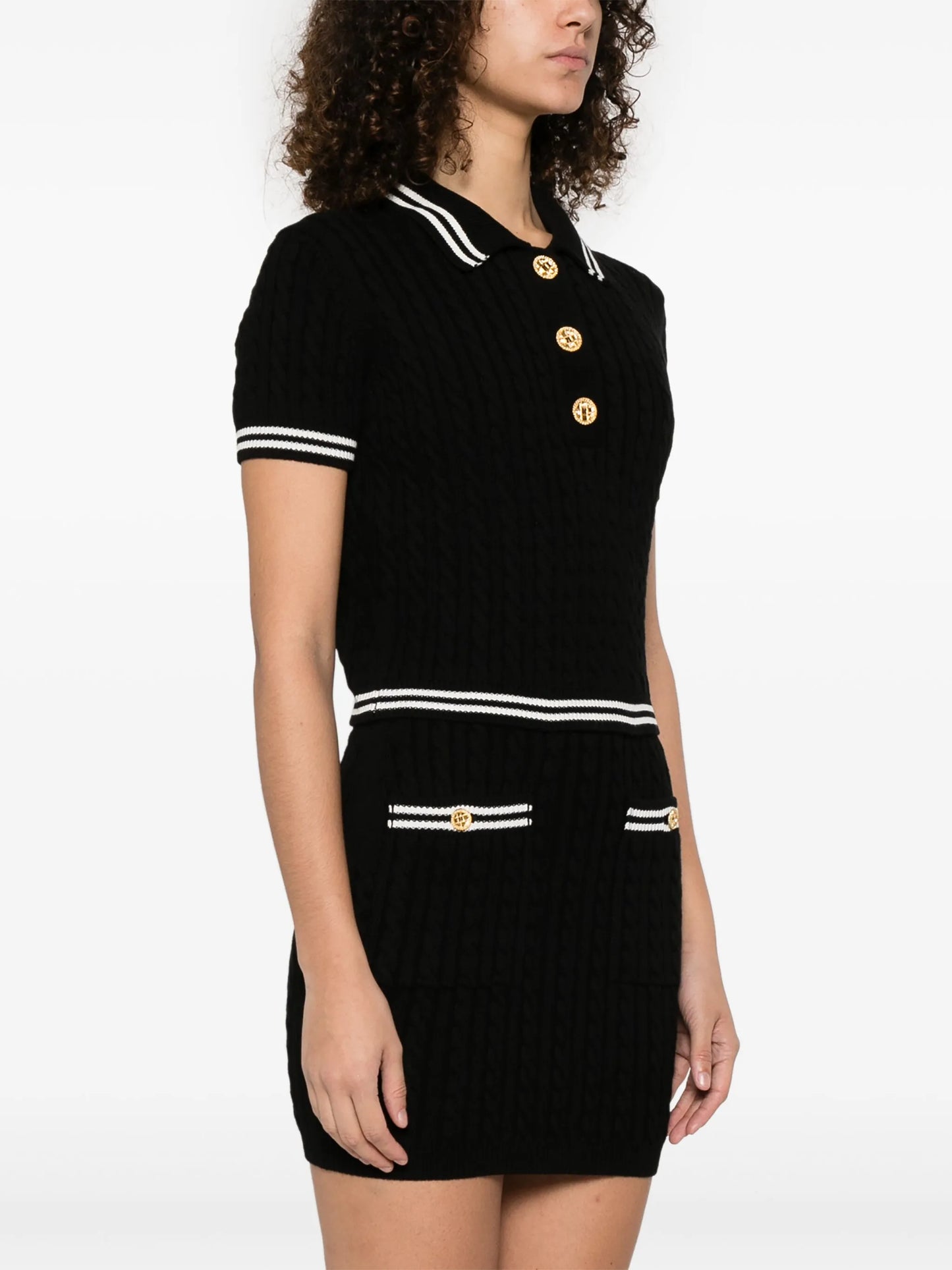 cotton polo top