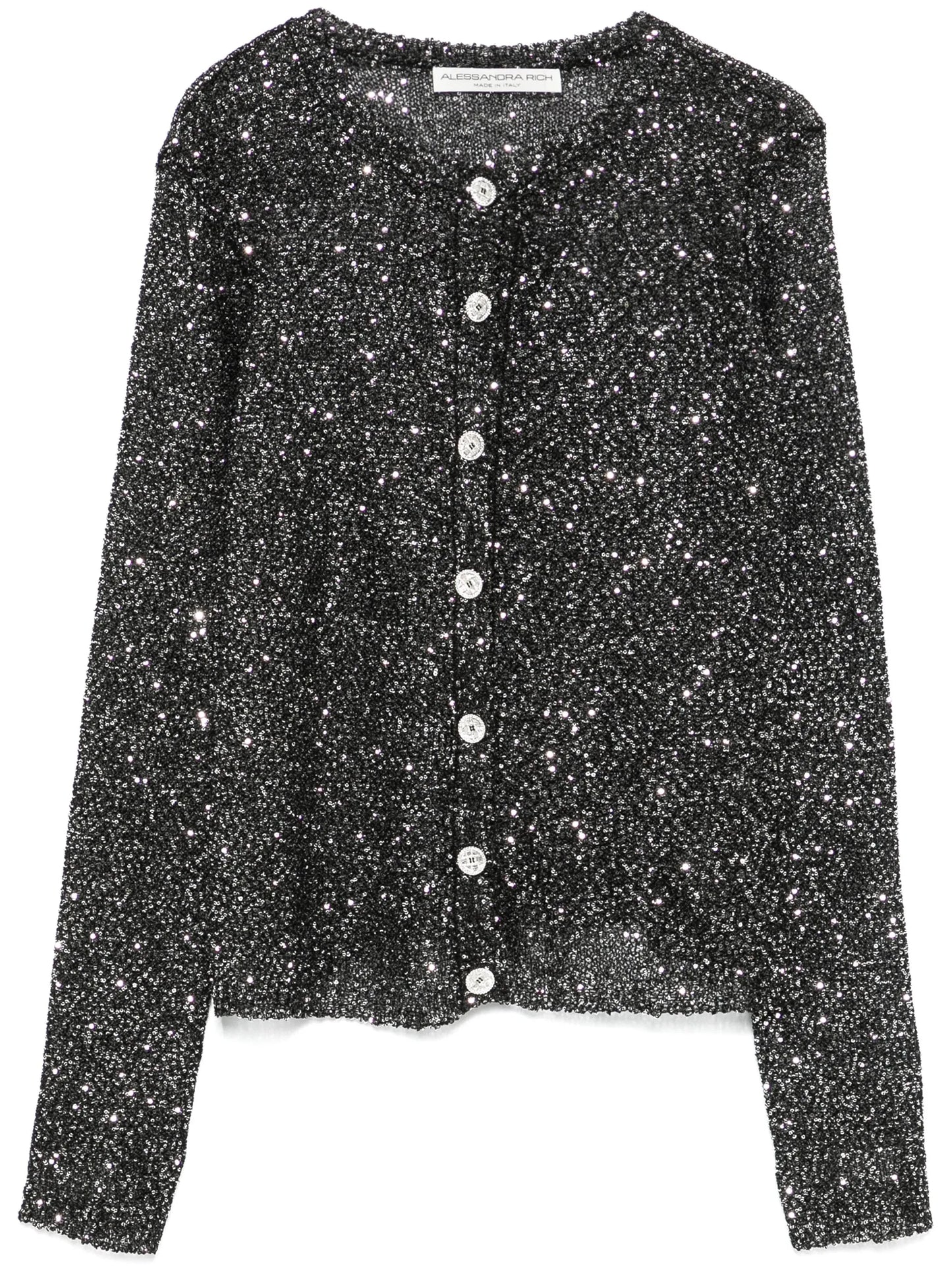 sequinned cardigan