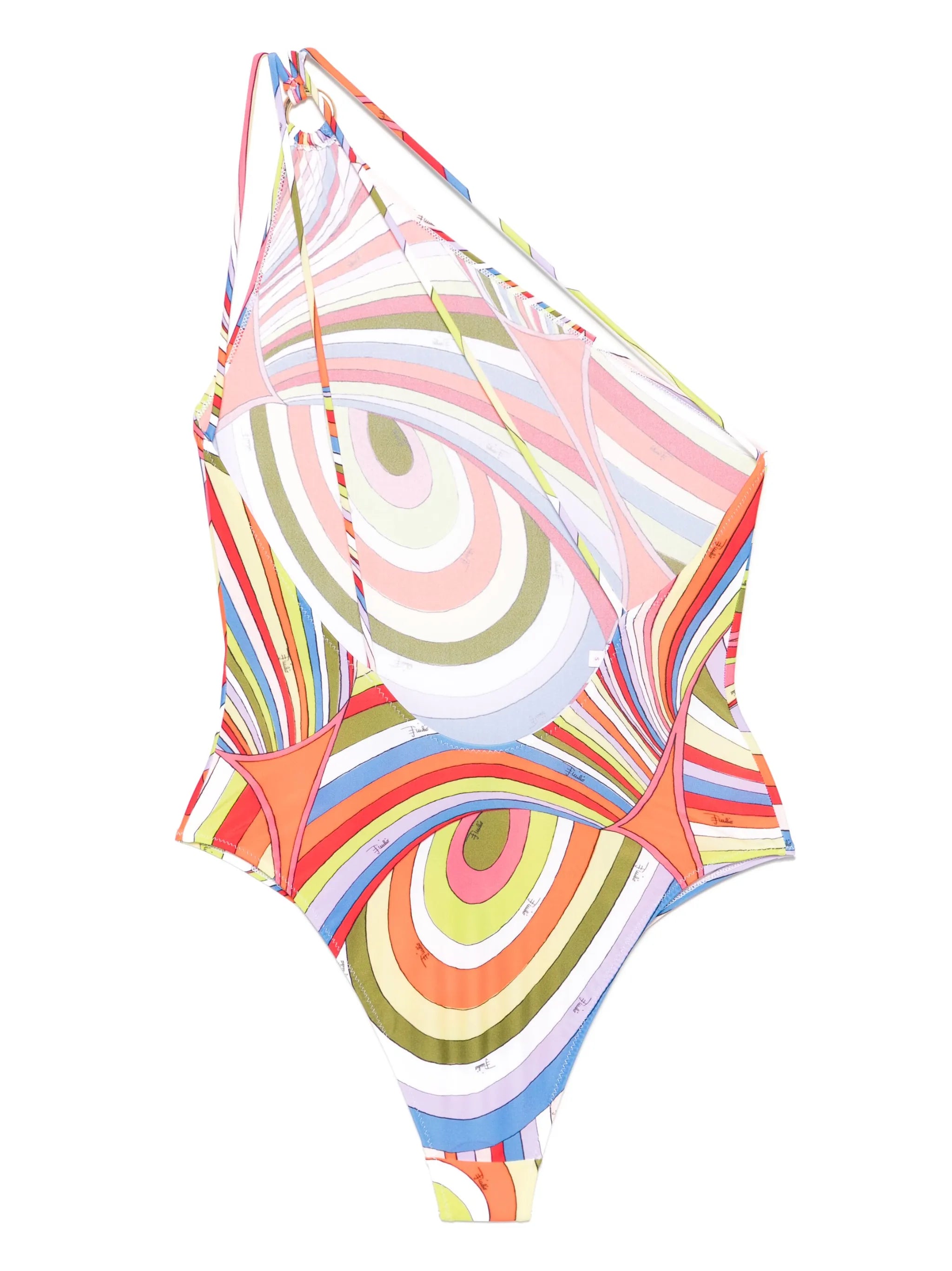 Iride-print swimsuit