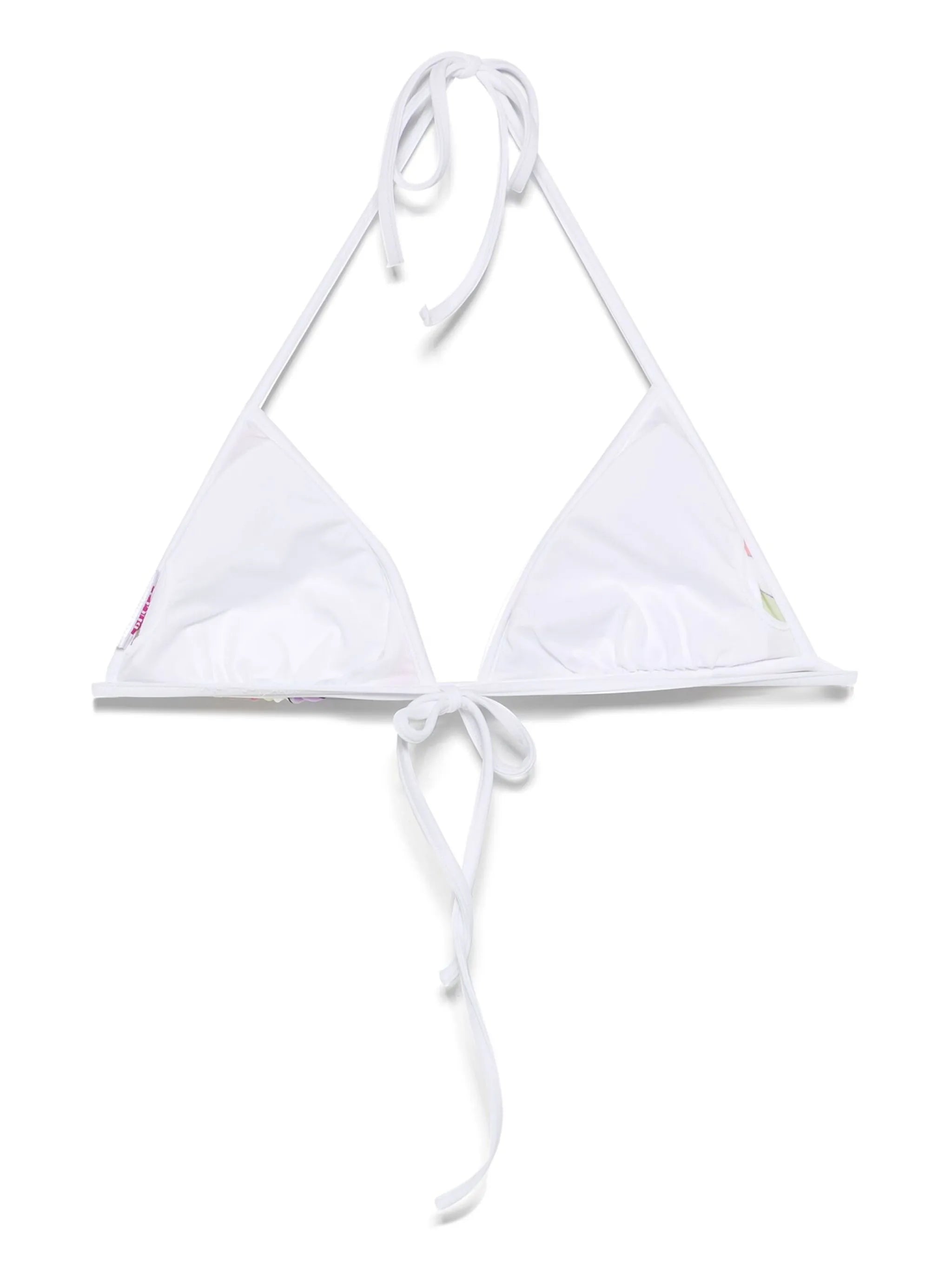 Iride-print bikini top
