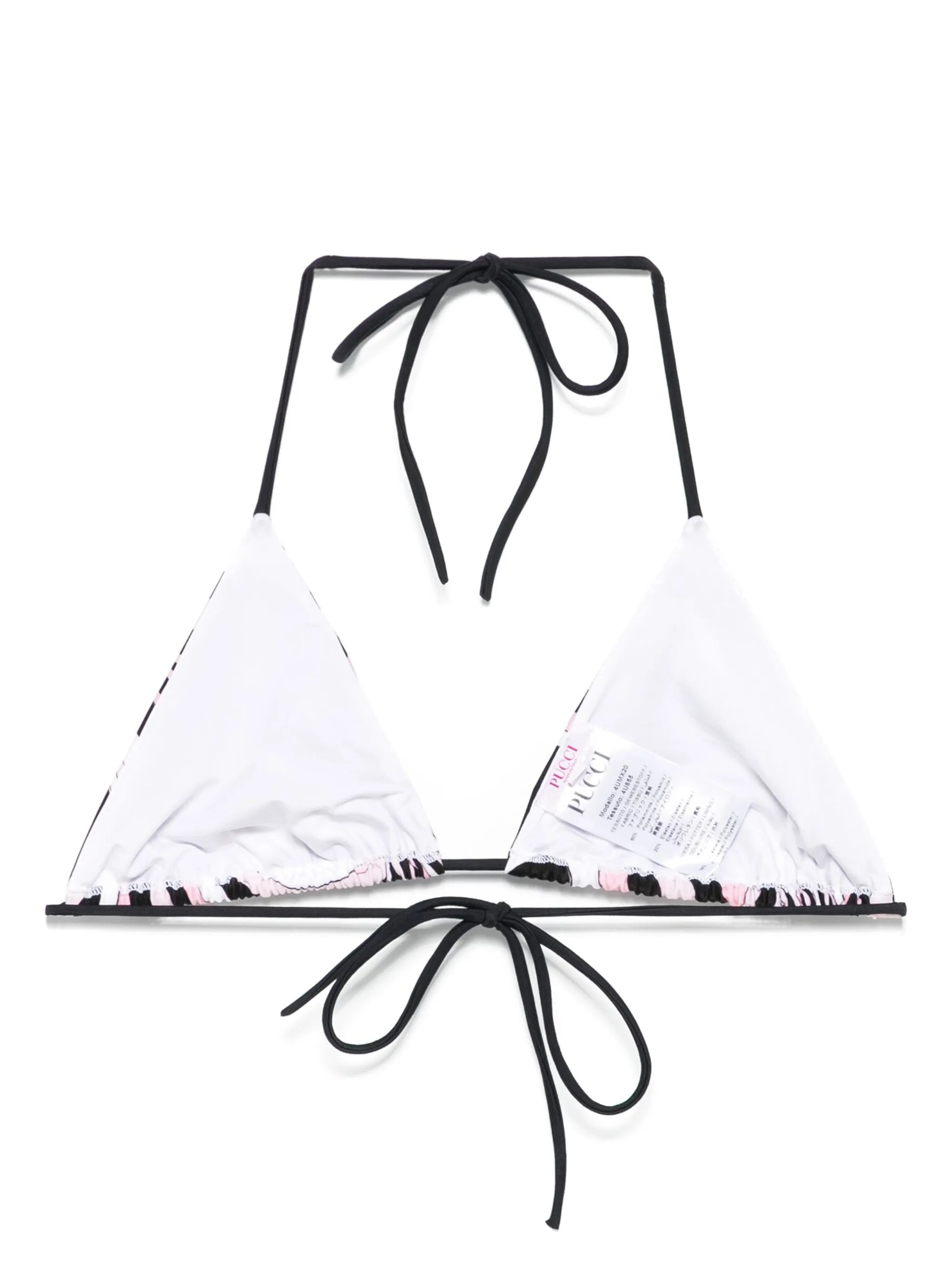 Iride-print bikini top