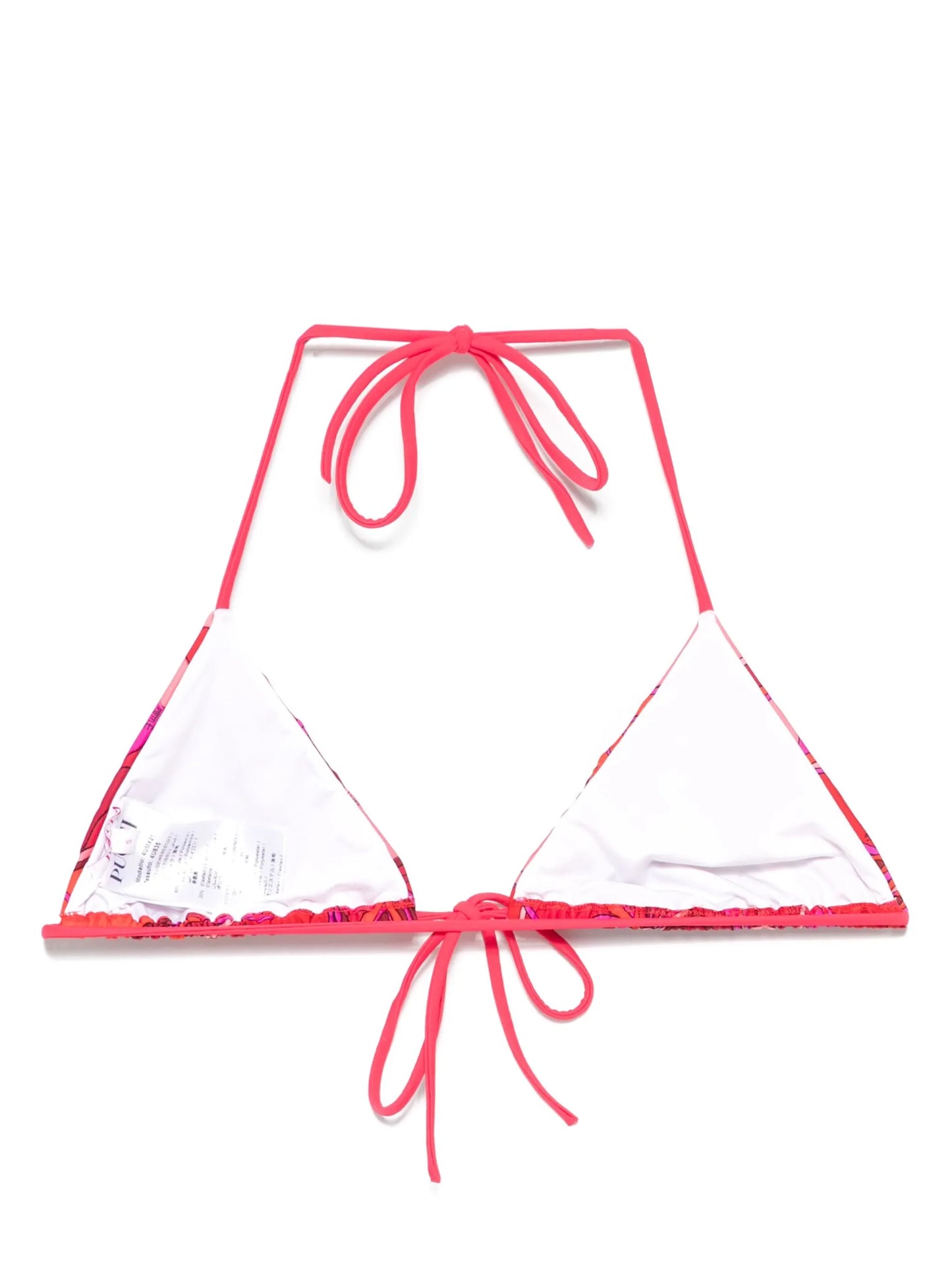 Orchidee-print bikini top