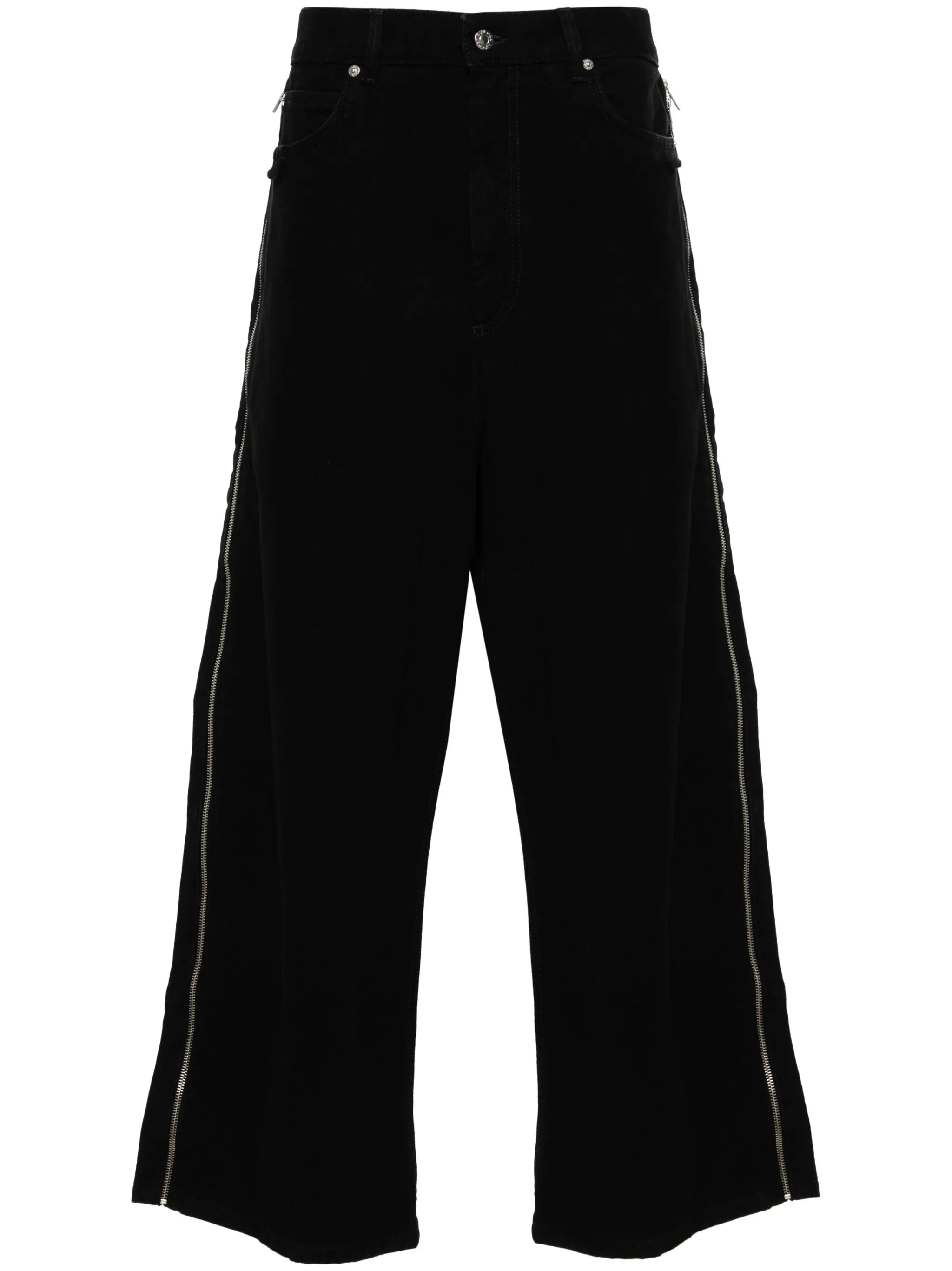 side-zip jeans
