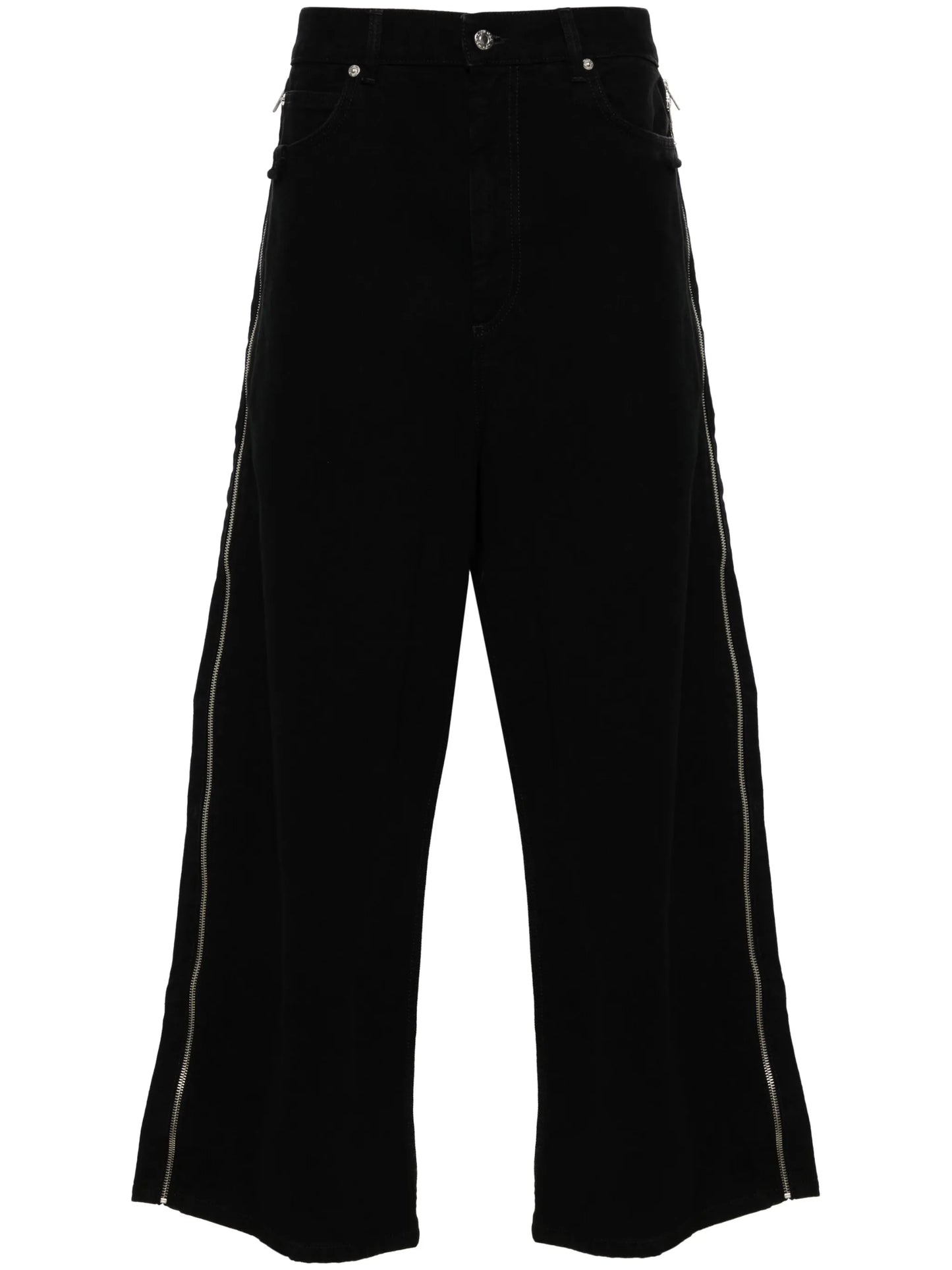 side-zip jeans