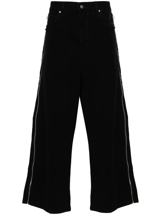 side-zip jeans