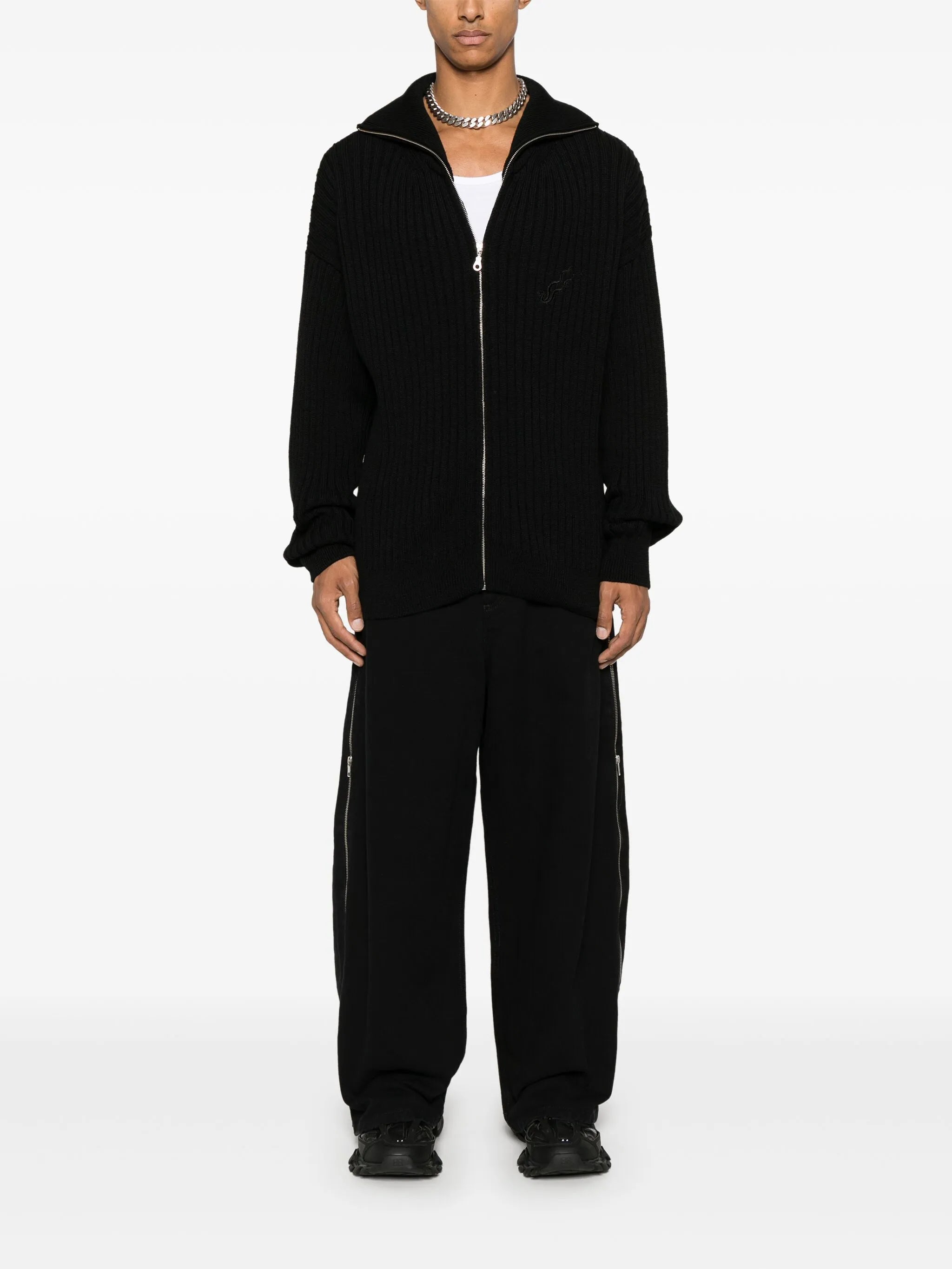 side-zip jeans