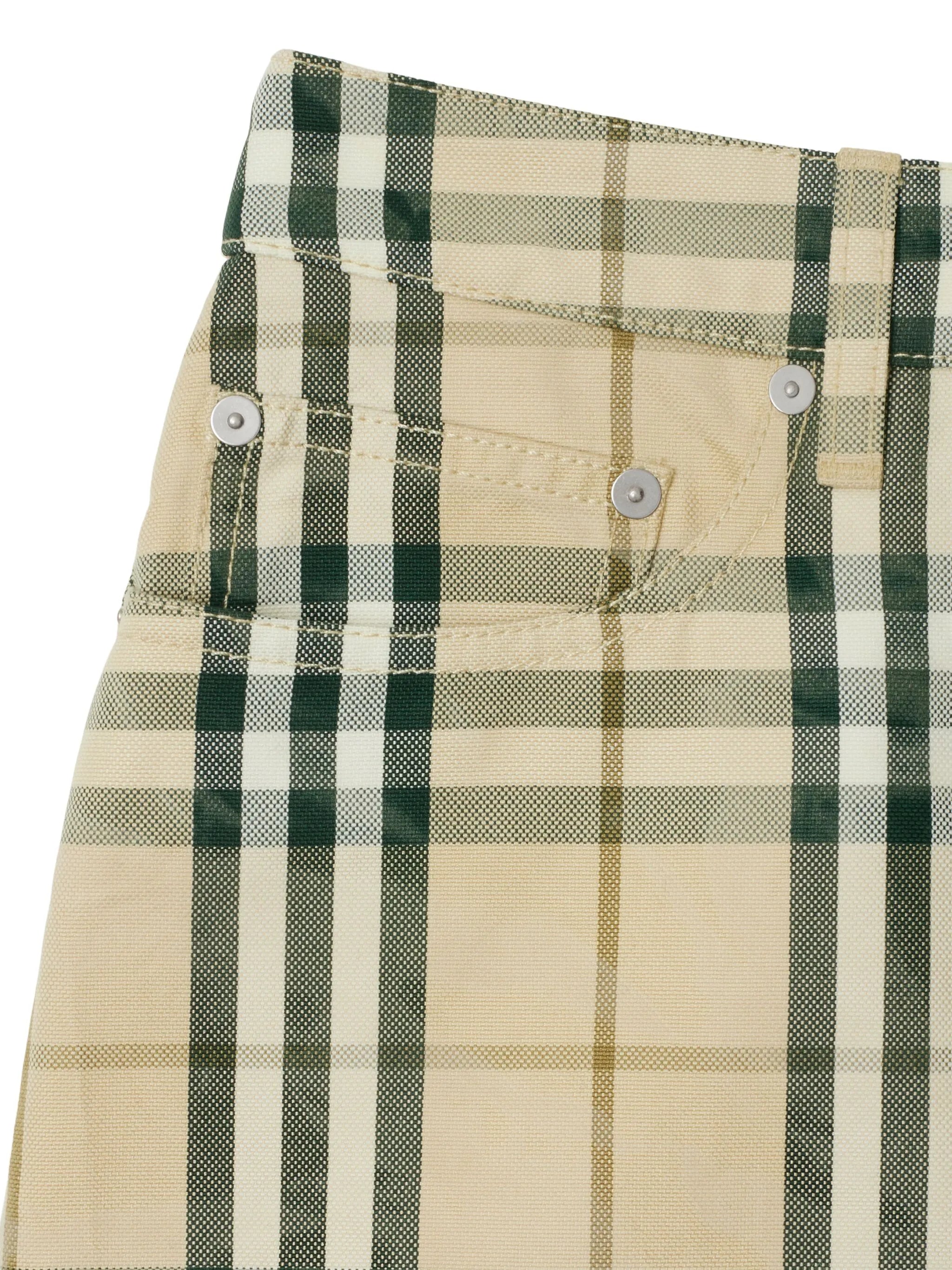 check-pattern mini skirt