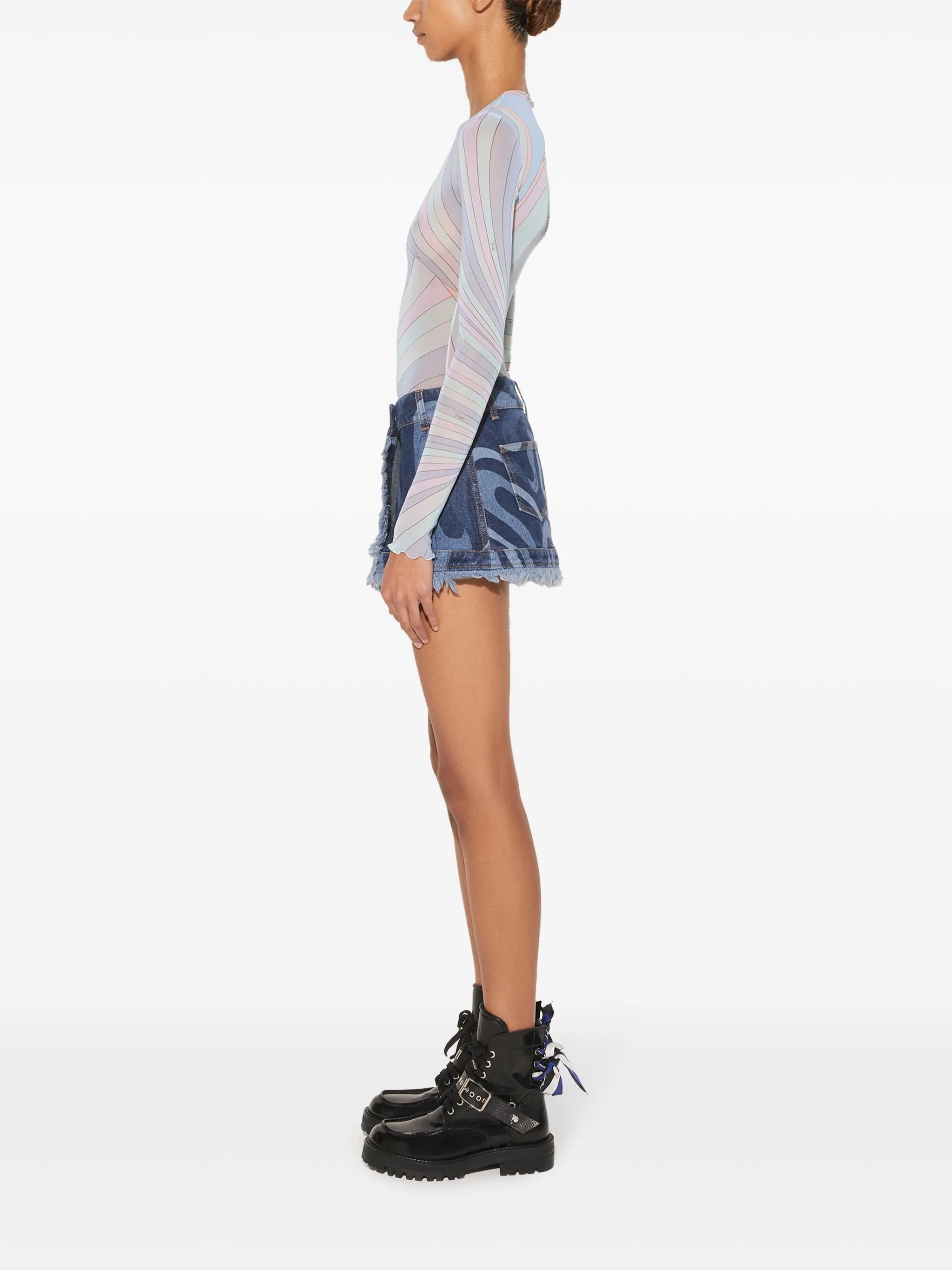 Iride-print top