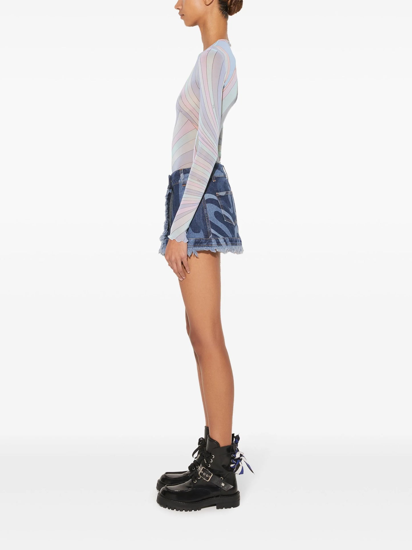 Iride-print top