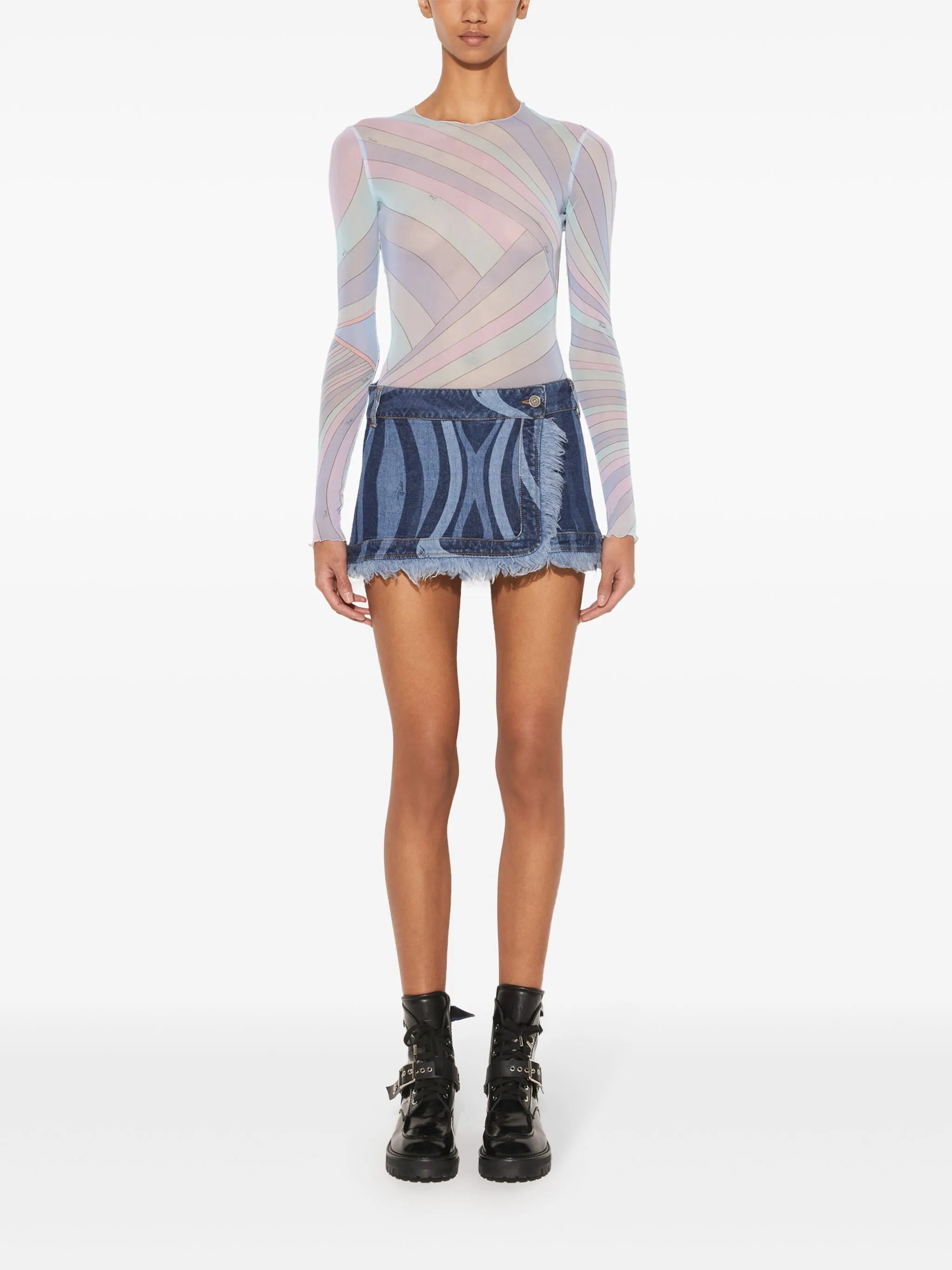 Iride-print top