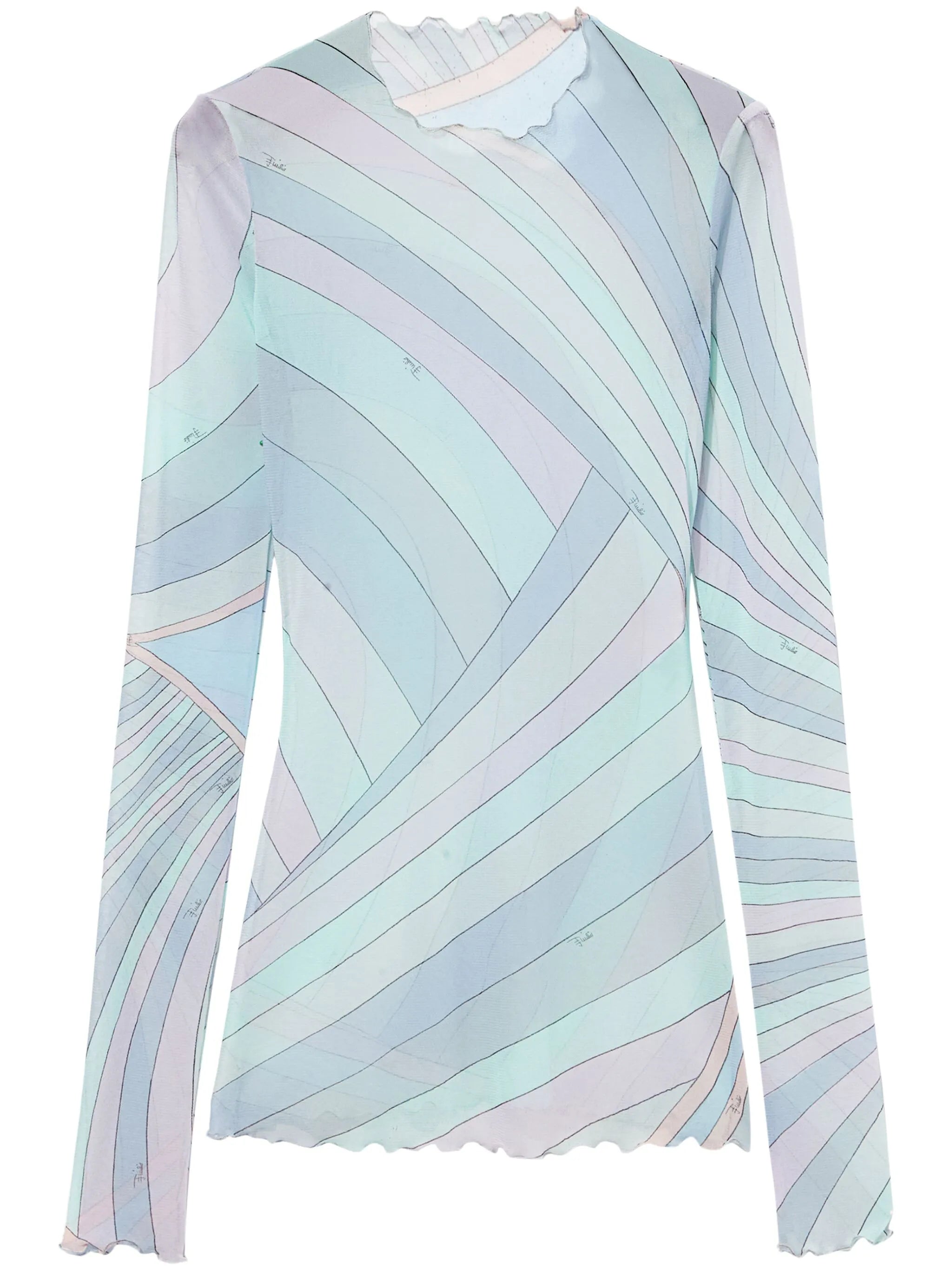 Iride-print top