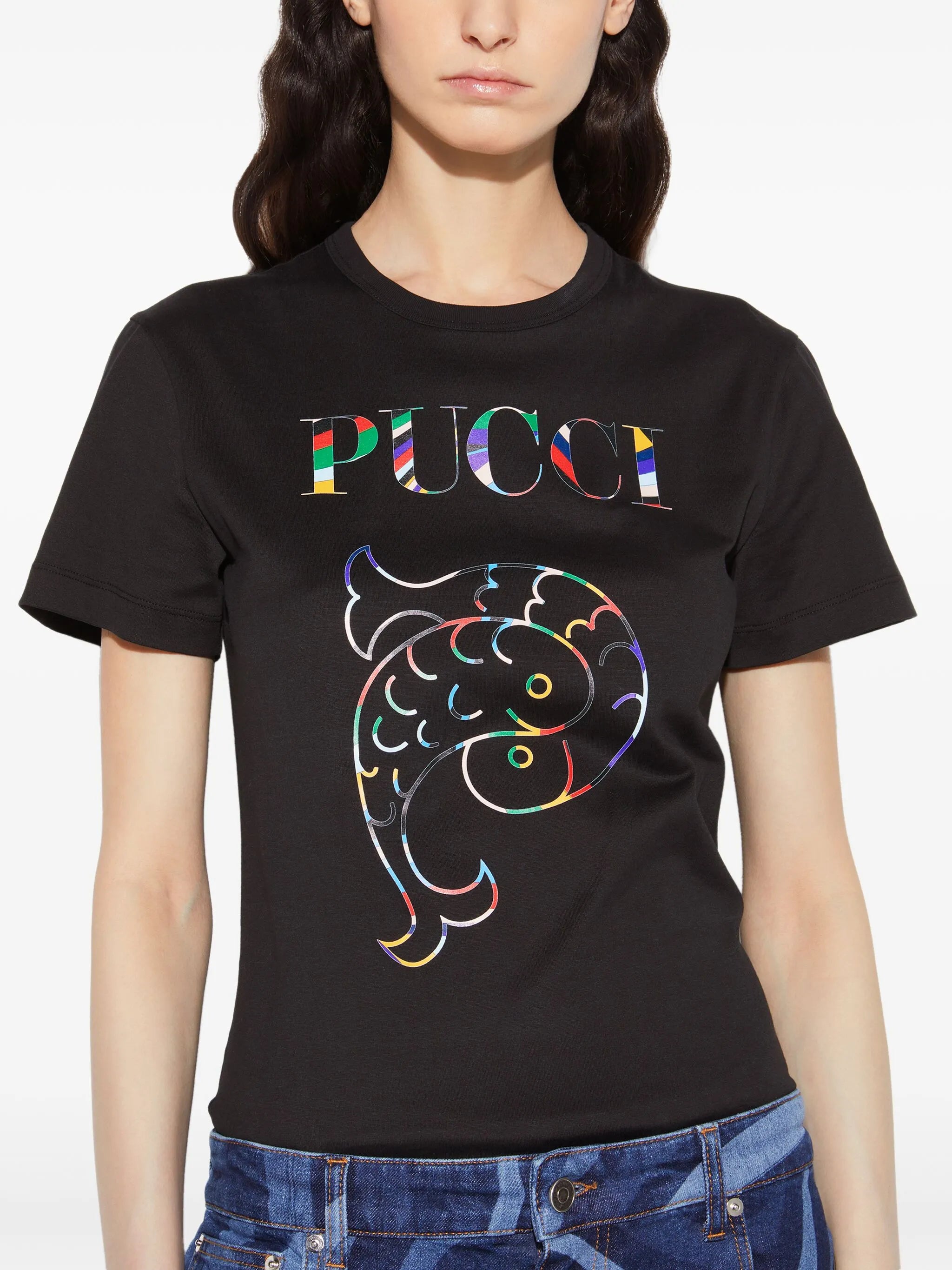 logo-print cotton T-shirt