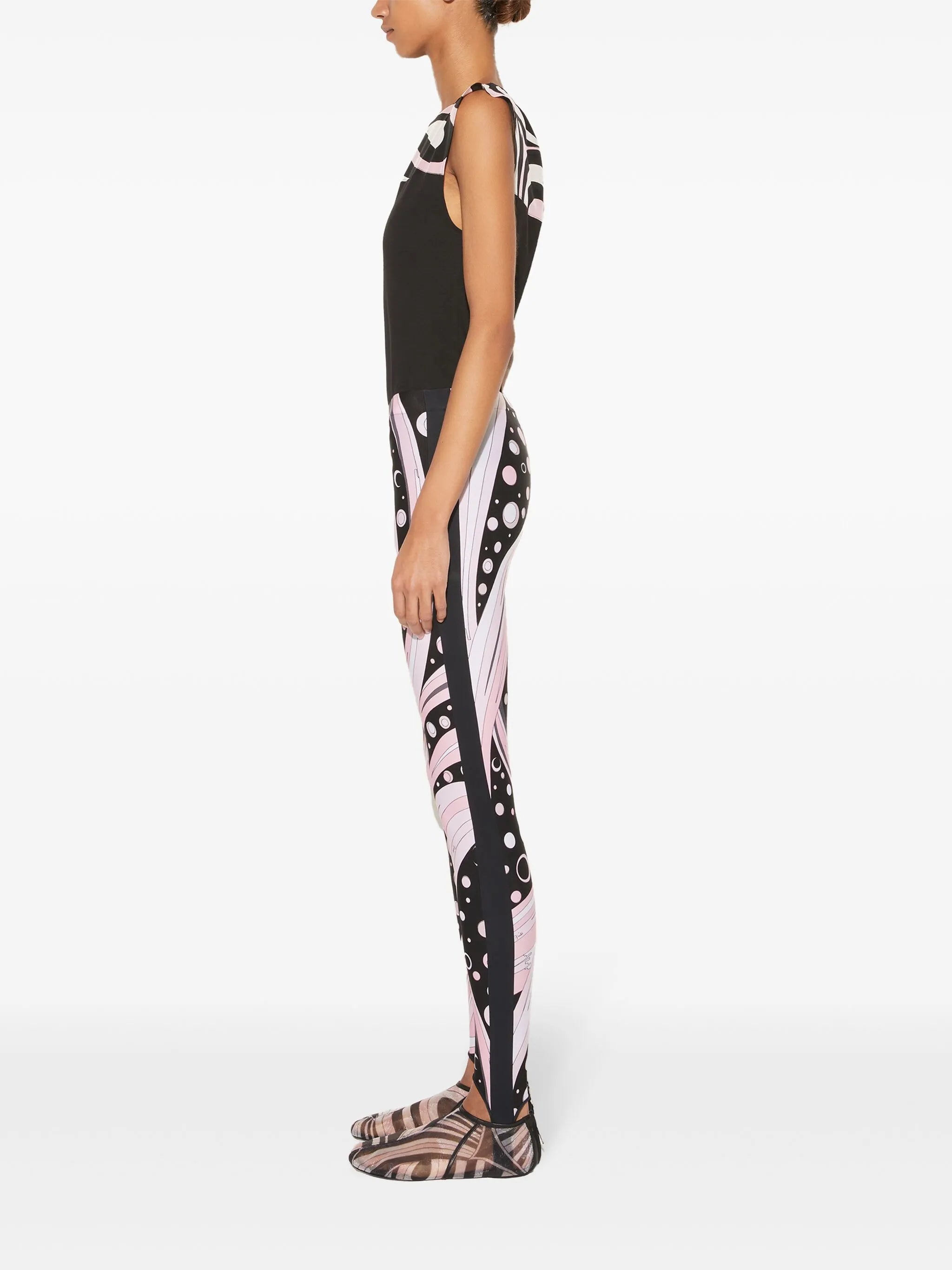 Fontane-print performance leggings