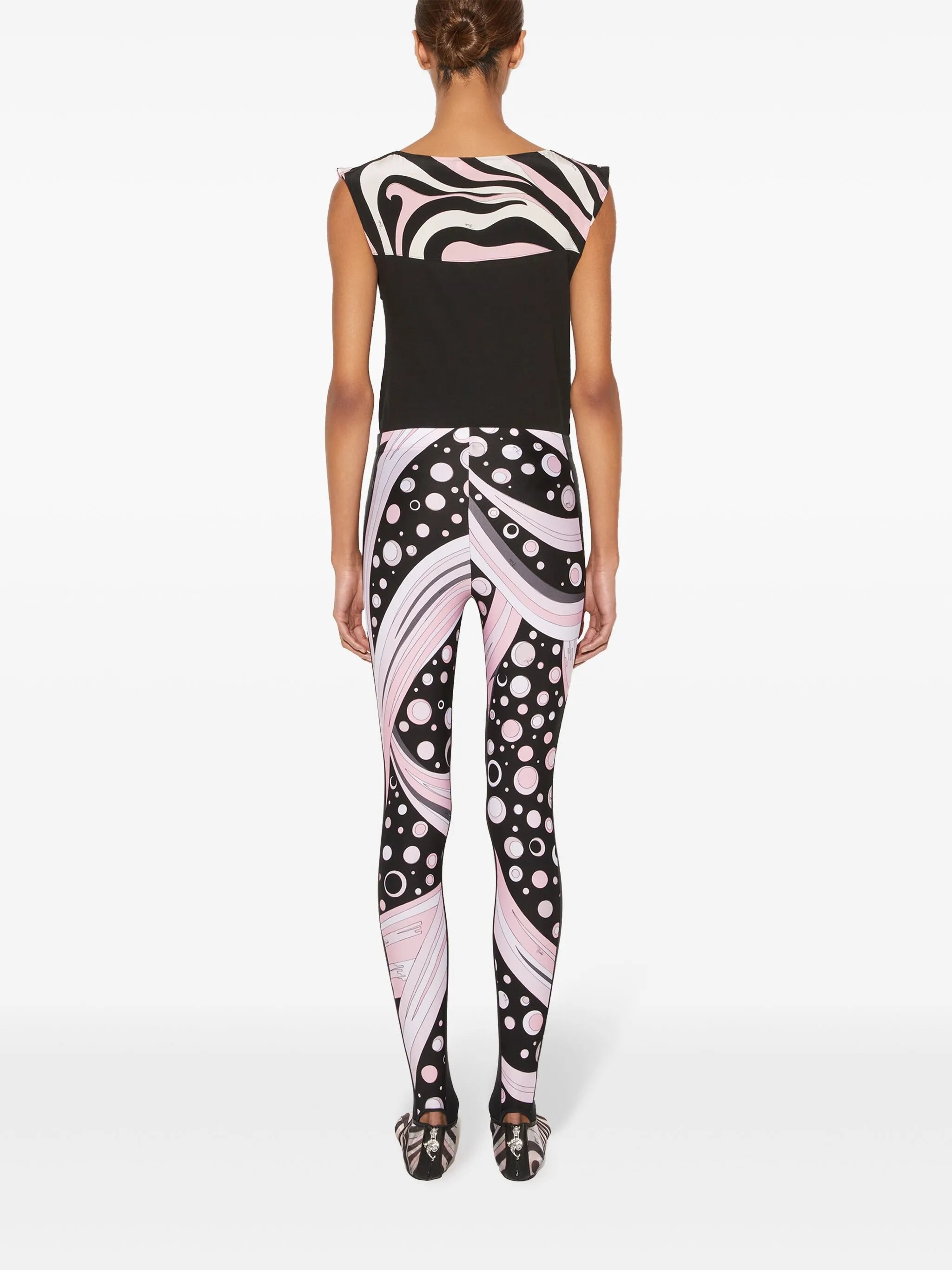 Fontane-print performance leggings