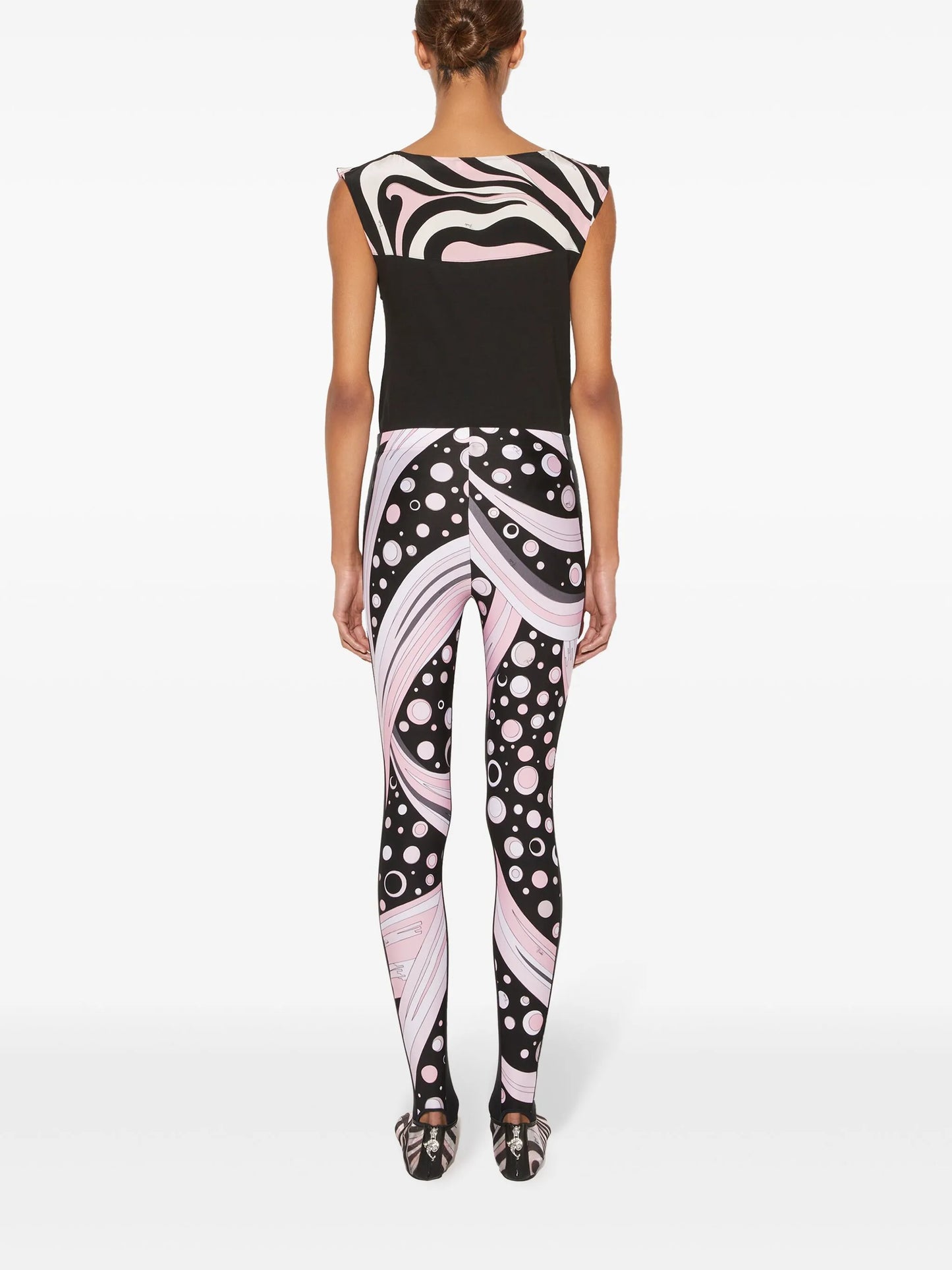 Fontane-print performance leggings