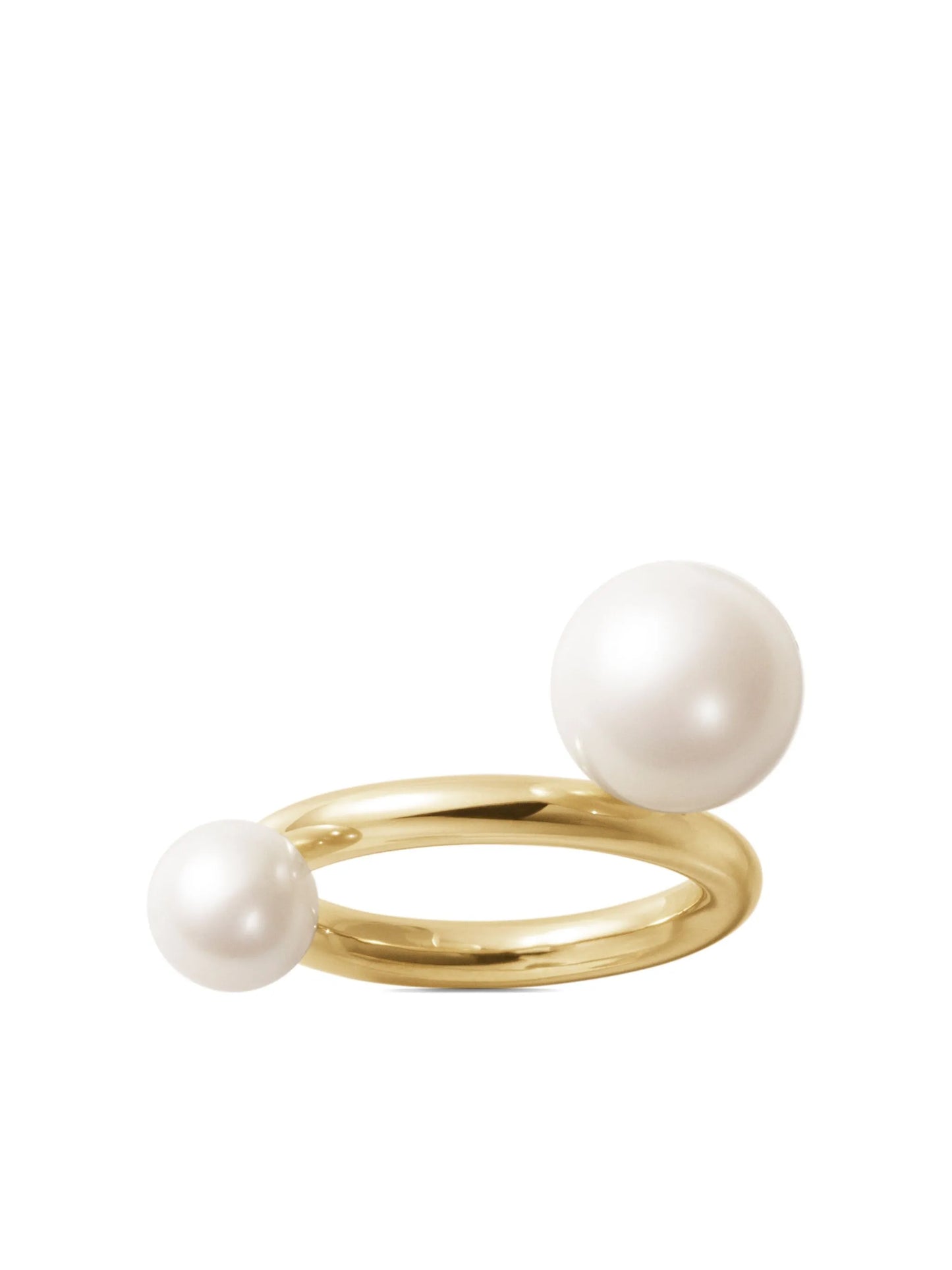 14kt recycled yellow gold La Grace freshwater pearl ring