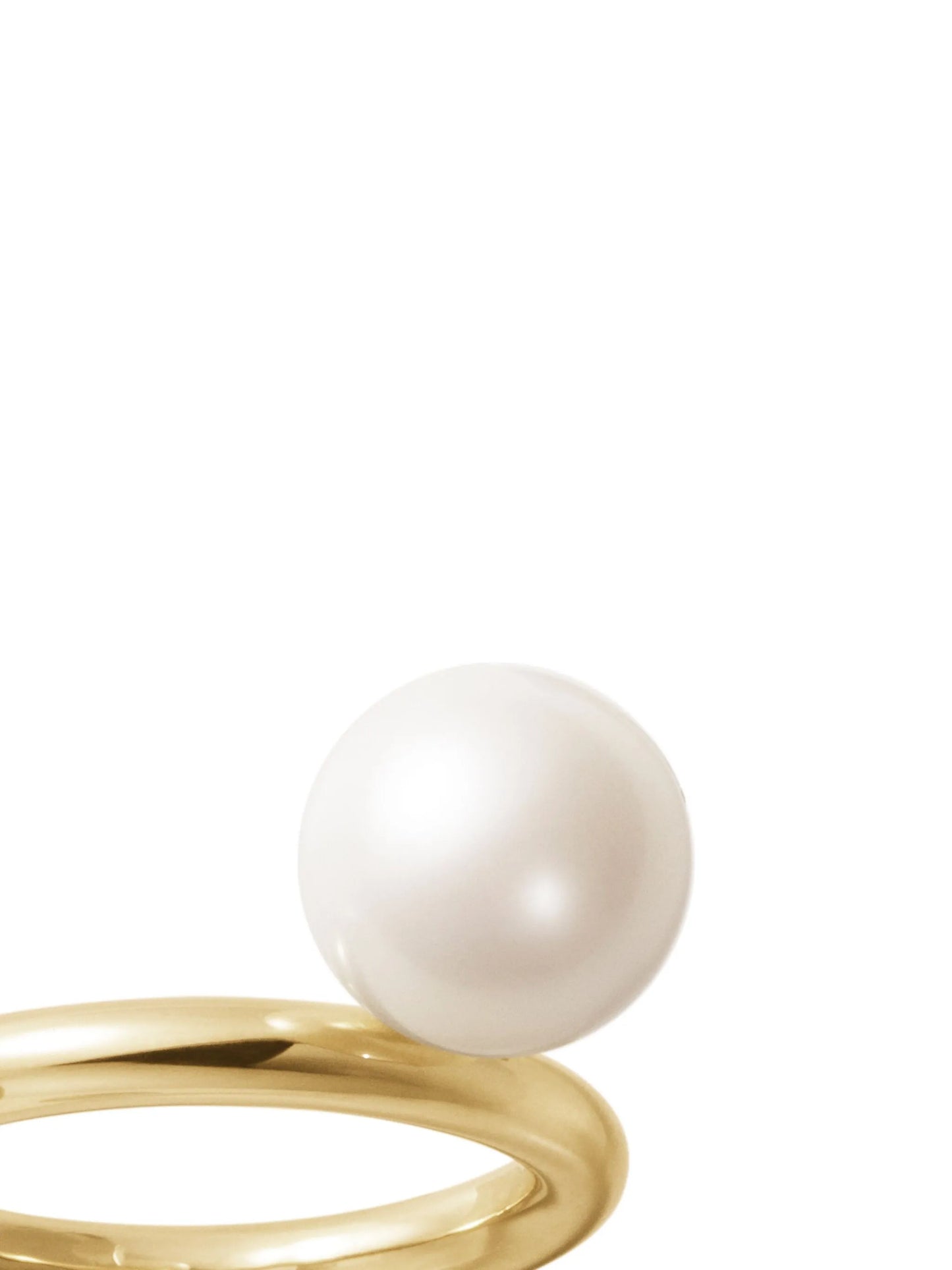 14kt recycled yellow gold La Grace freshwater pearl ring