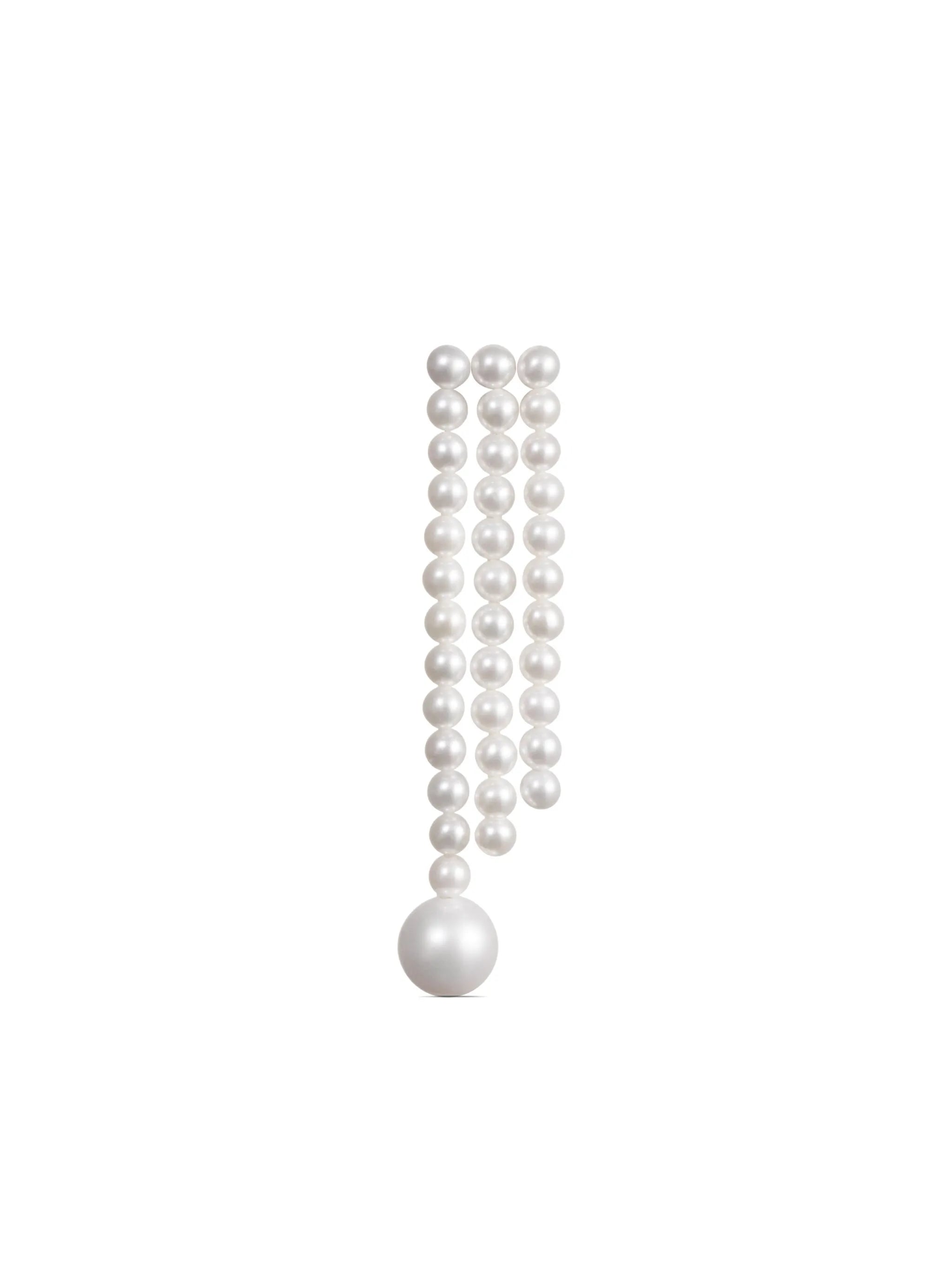 14kt recycled yellow gold La Valse freshwater pearl earrings