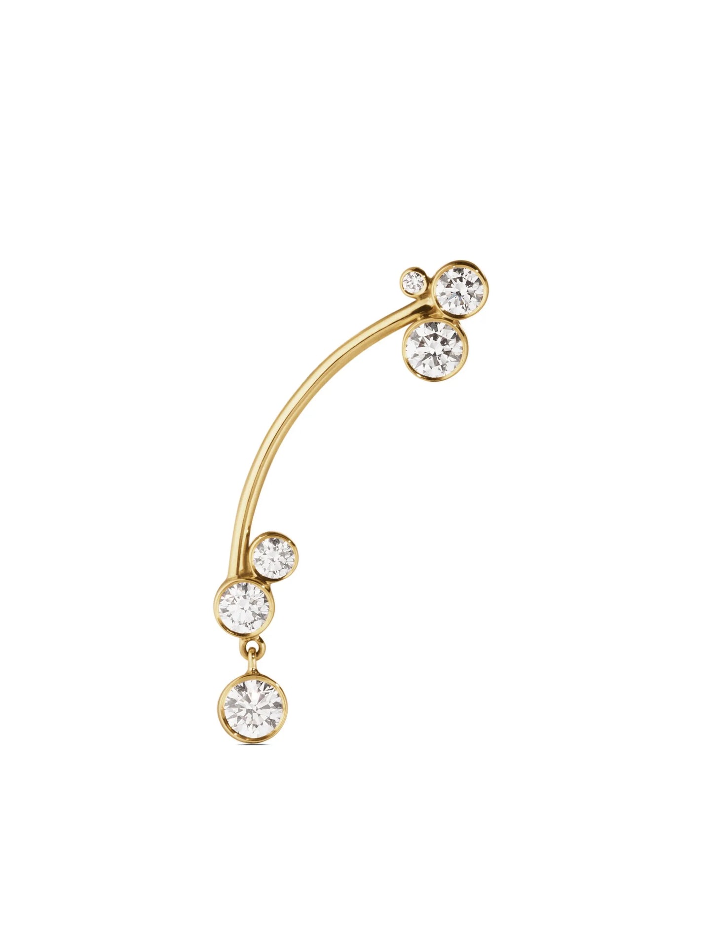 18kt yellow gold Stella diamond earring