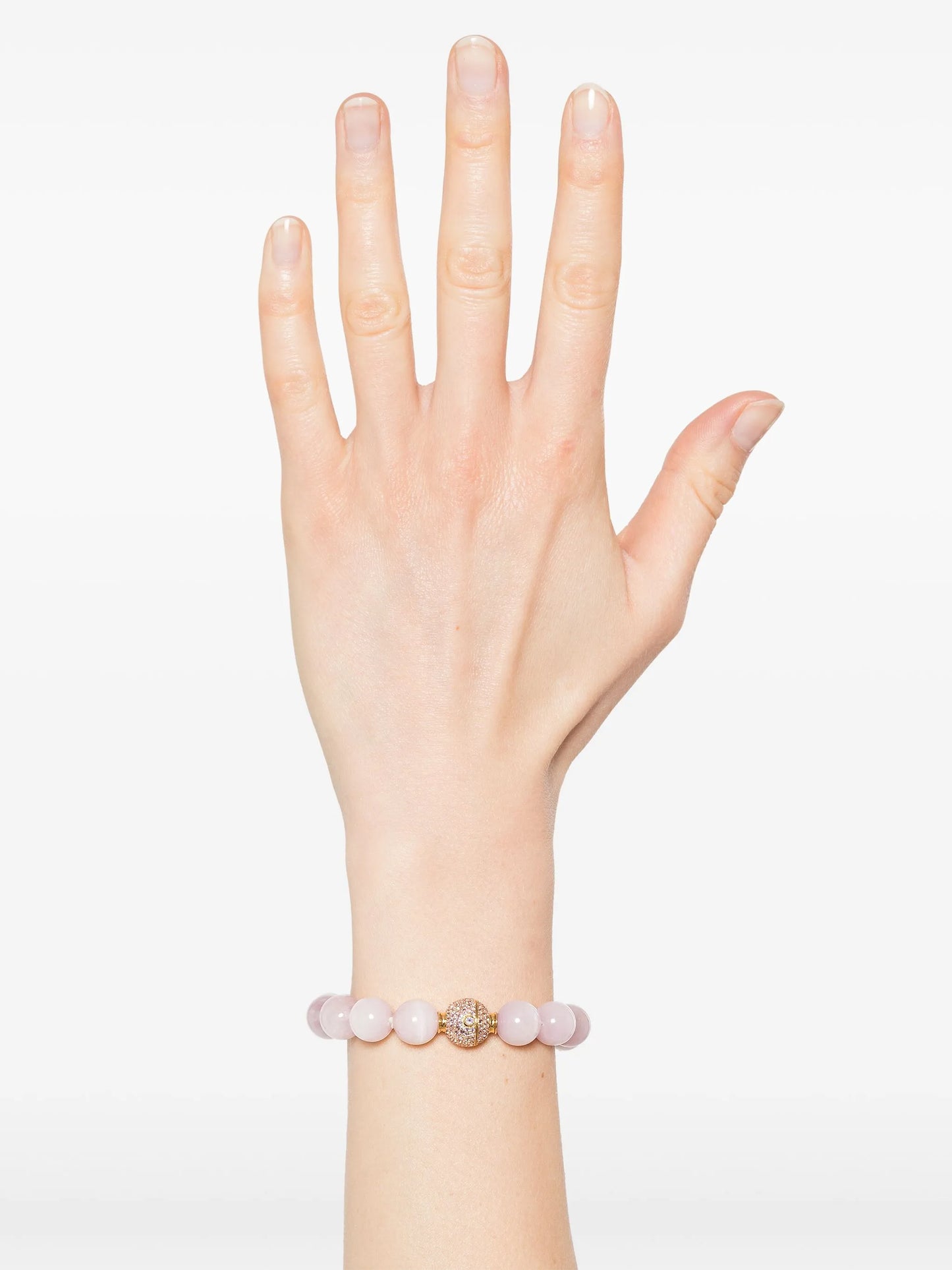 18K yellow gold Orb kunzite amethyst bracelet