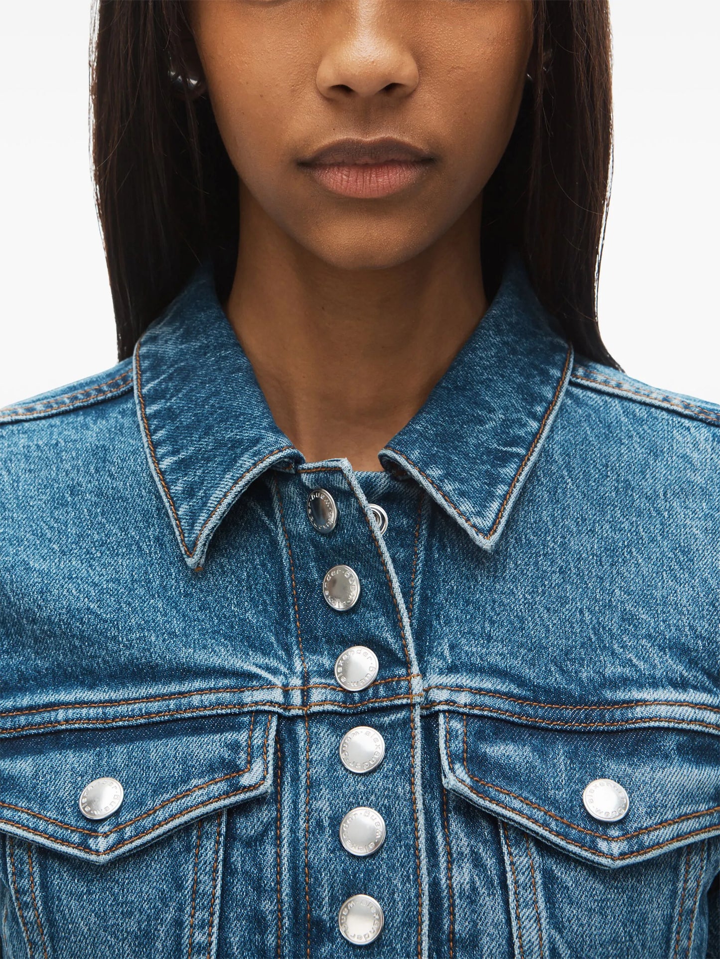 Shrunken denim jacket