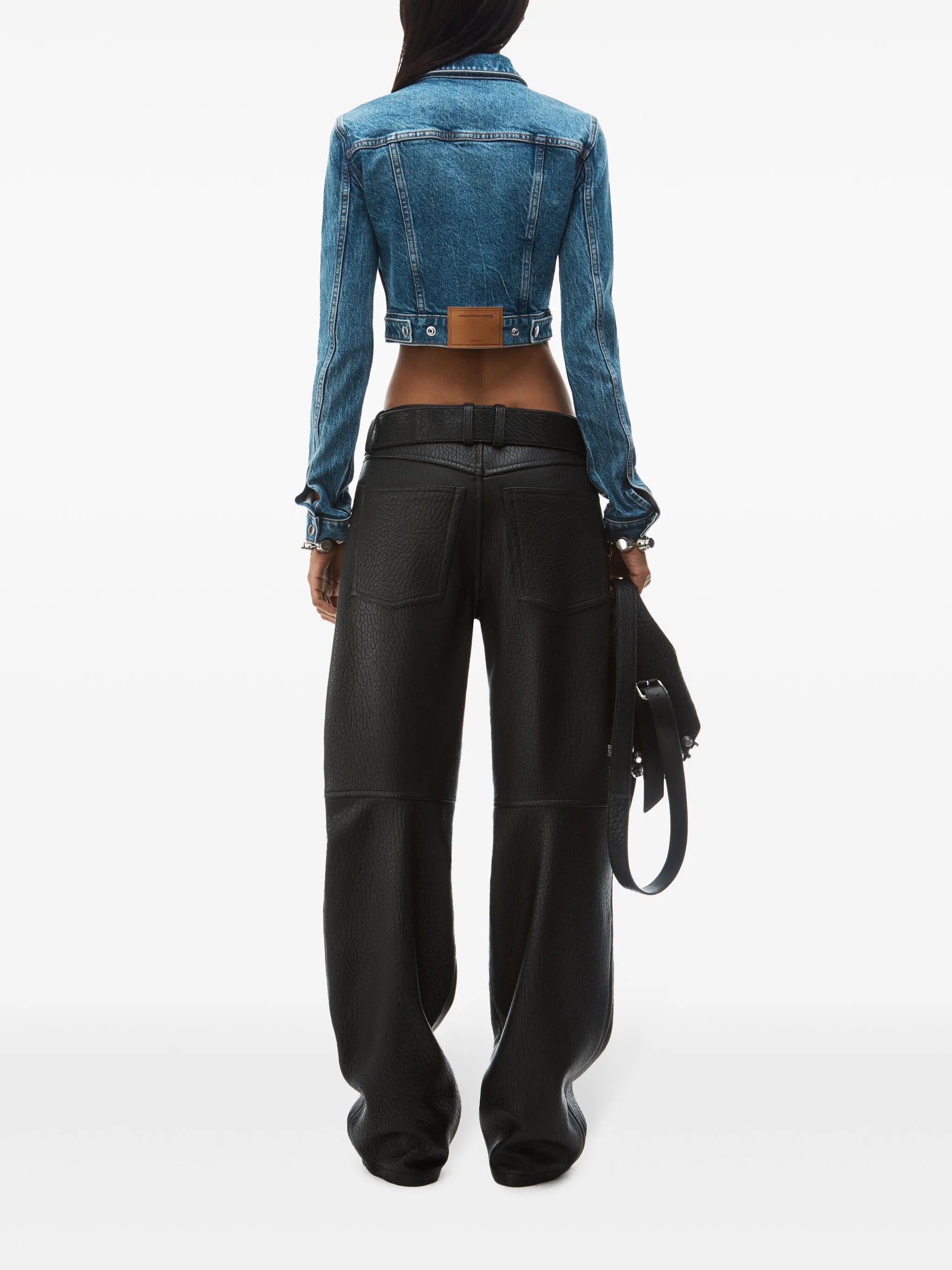 Shrunken denim jacket