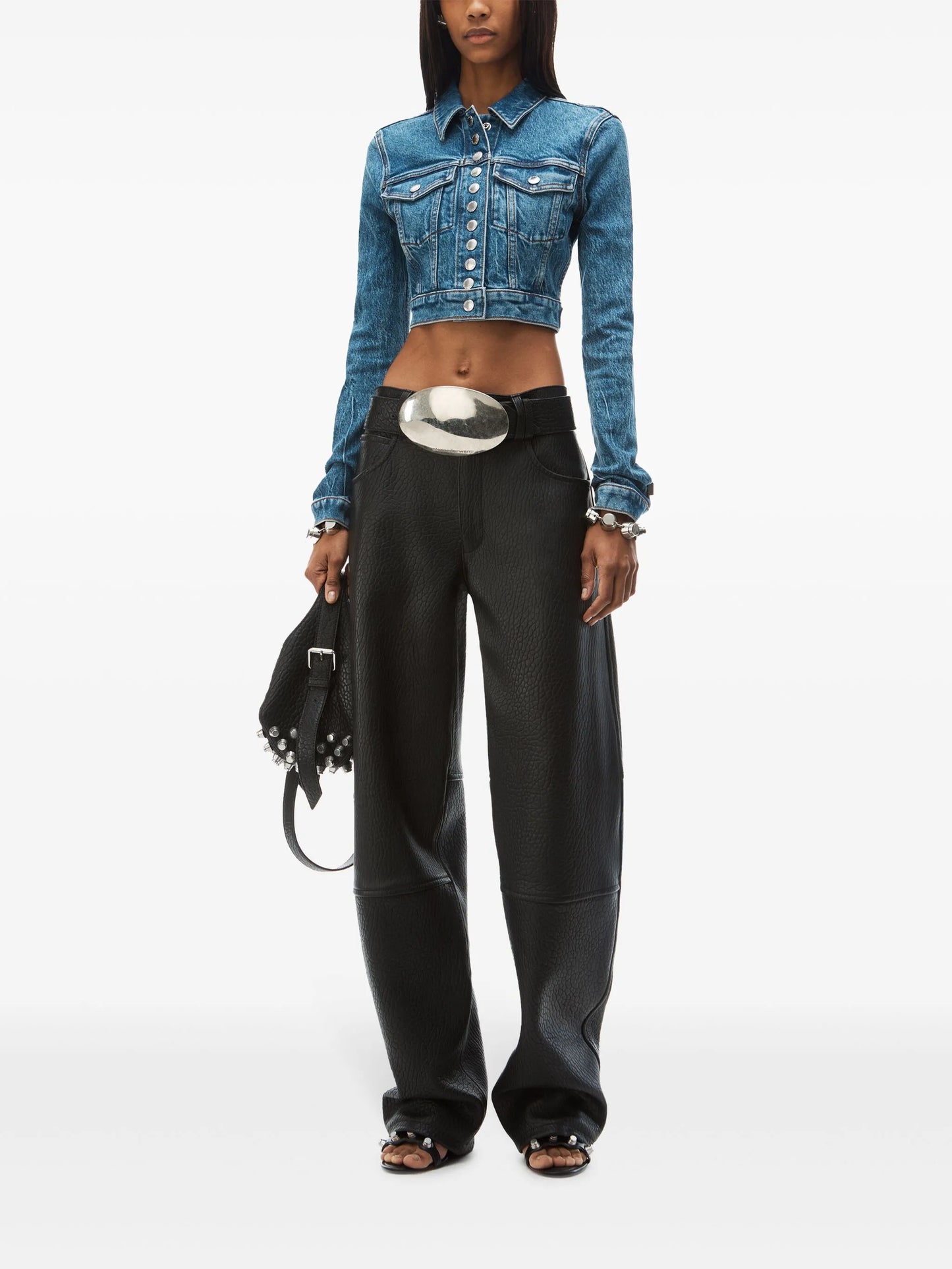 Shrunken denim jacket