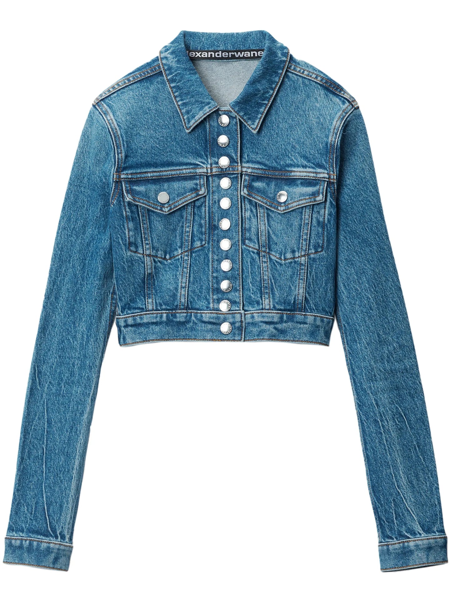 Shrunken denim jacket