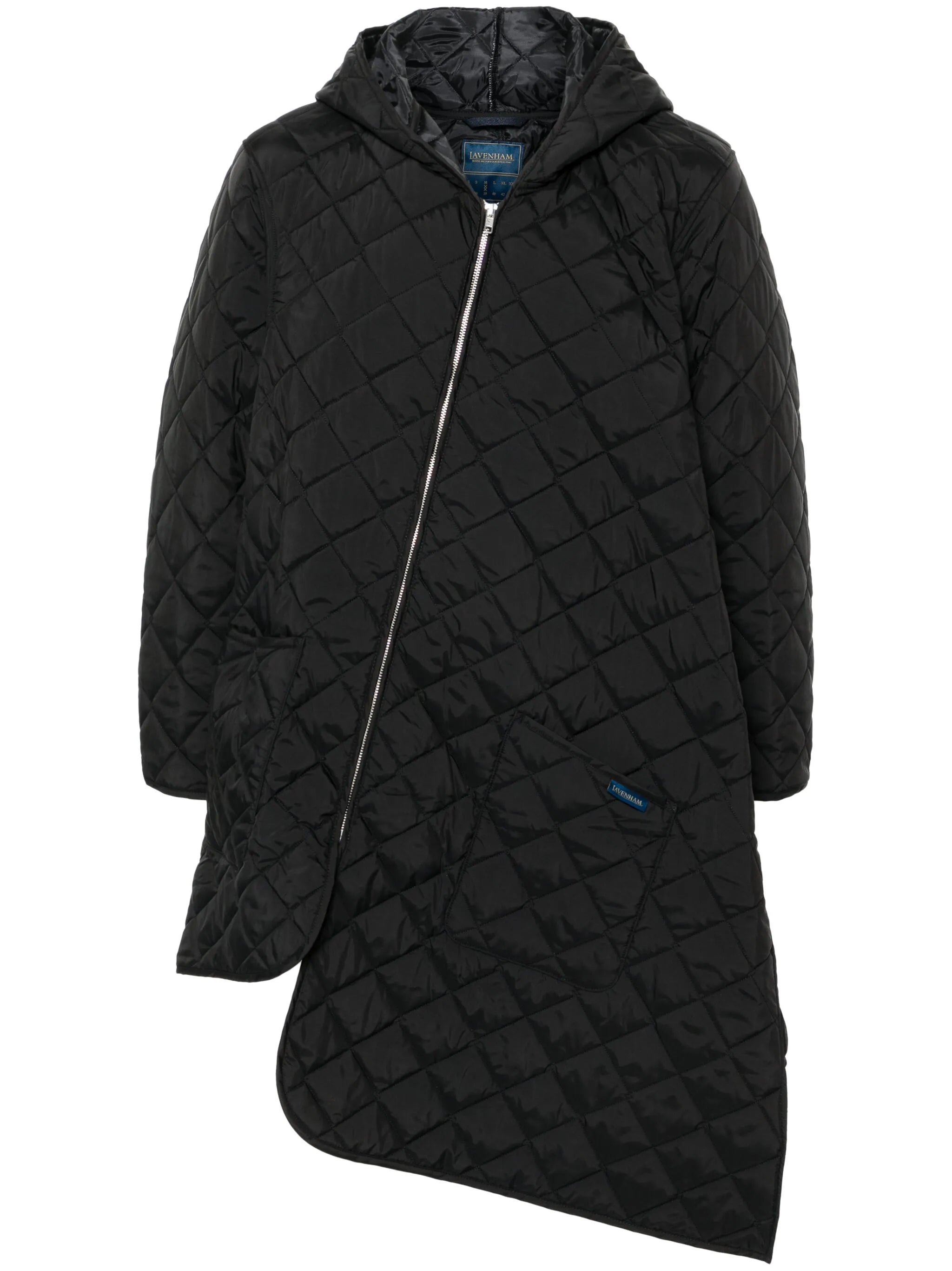 asymmetric parka coat