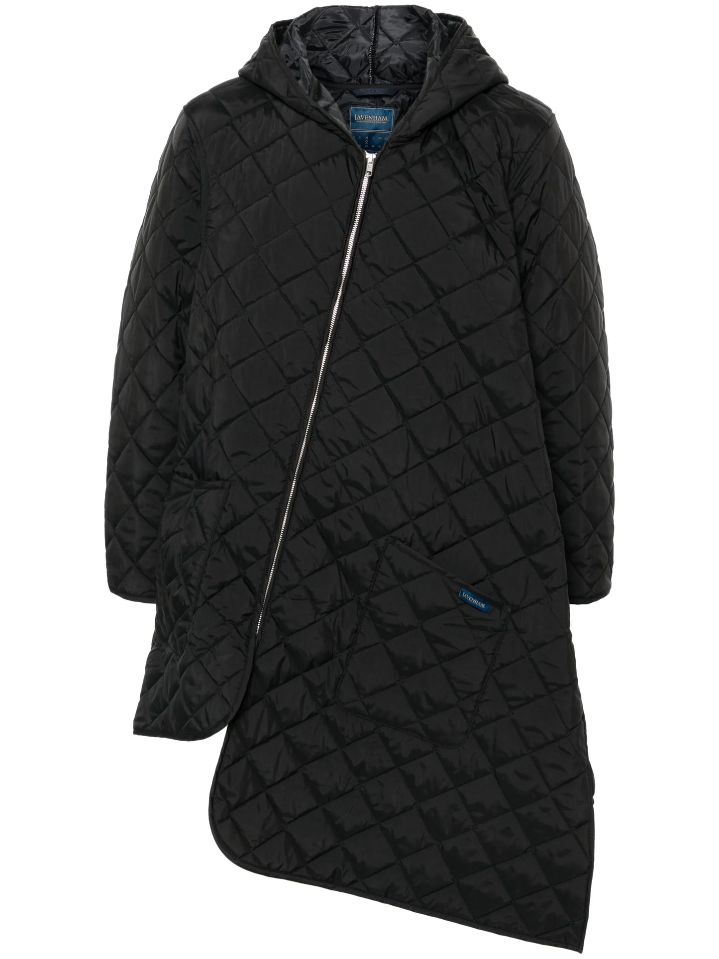 asymmetric parka coat